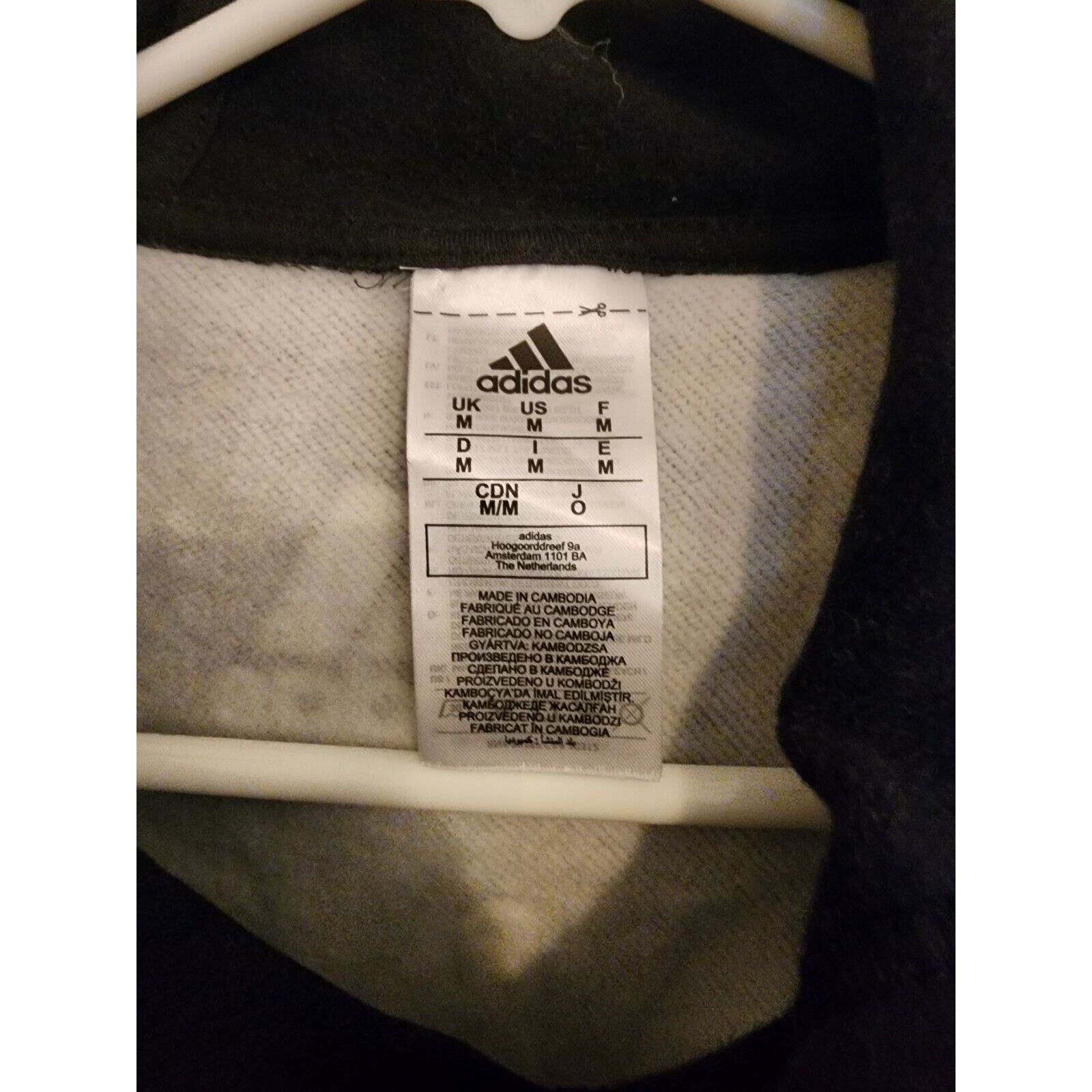 Adidas Adidas Hoodie Mens M Black Pullover Sweatshirt All Over Logo Size US M / EU 48-50 / 2 - 2 Thumbnail
