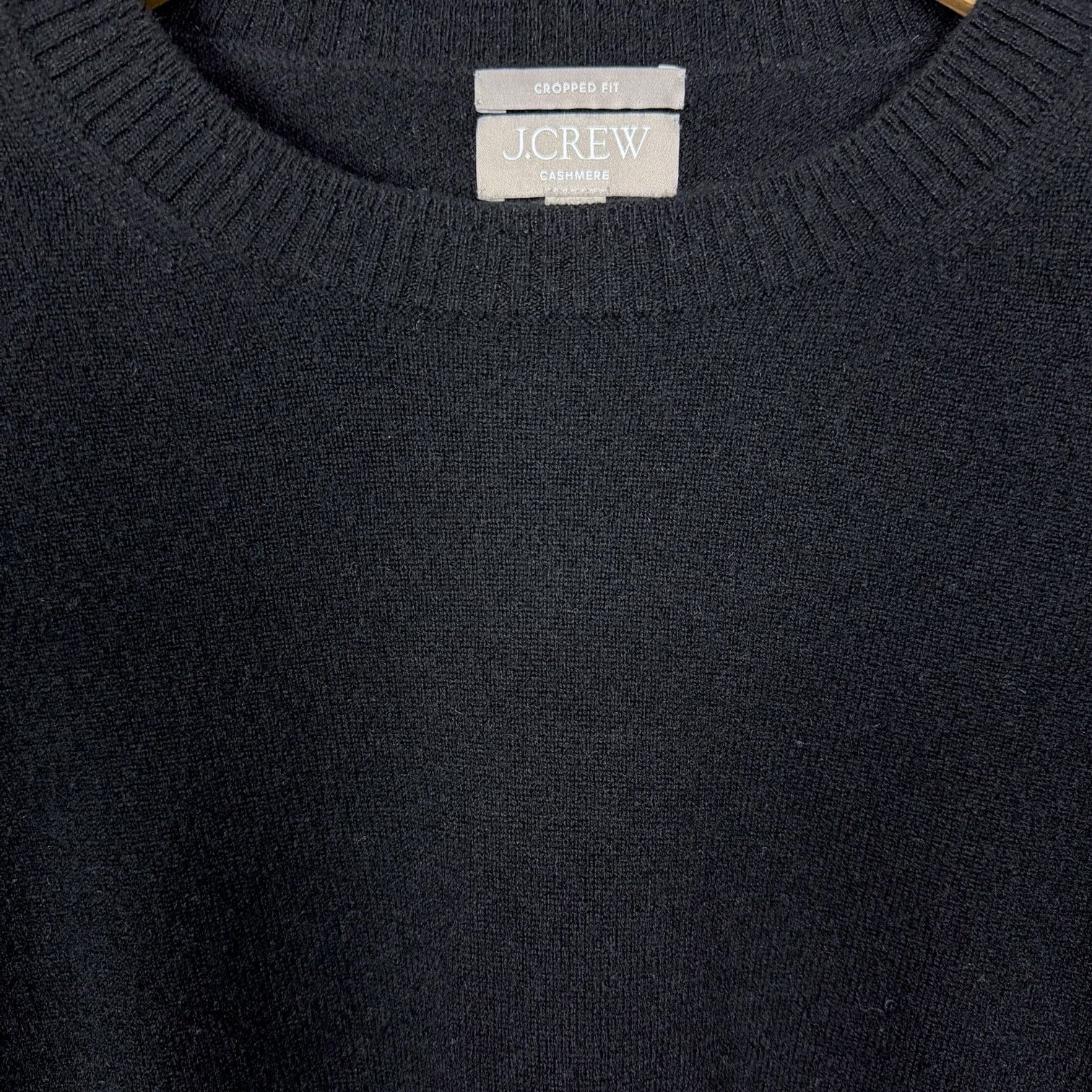 J.Crew J Crew Cropped Fit Luxury Women's M Black Cashmere Sweater Size M / US 6-8 / IT 42-44 - 5 Thumbnail