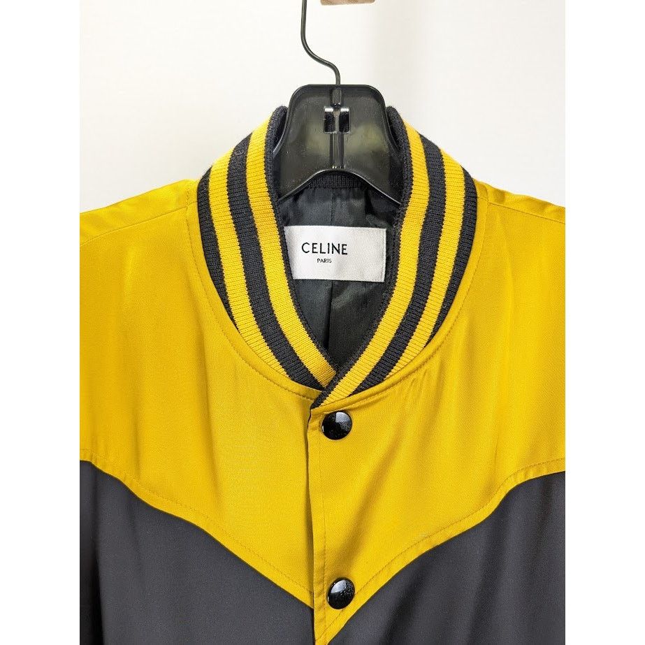 Celine o1rshd1 Bomber Jacket in Black/Yellow Size US S / EU 44-46 / 1 - 3 Thumbnail