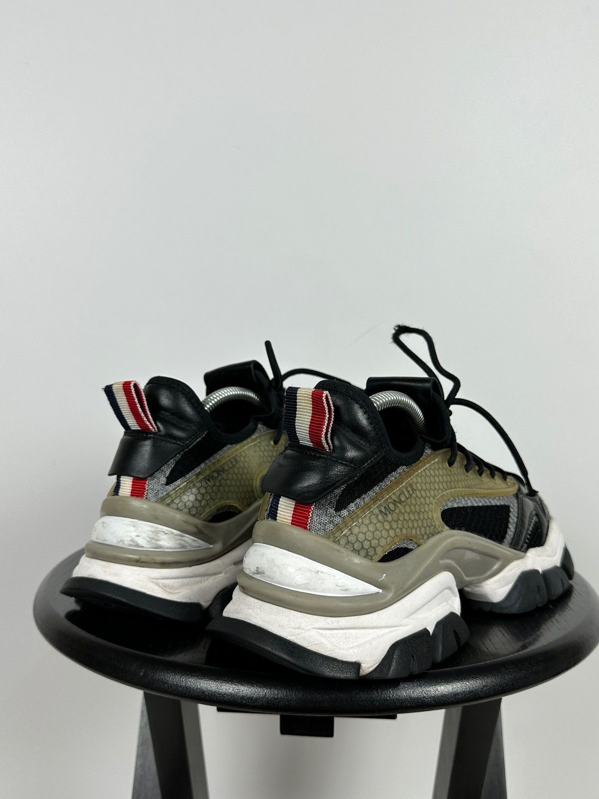 Moncler Moncler Trevor Scarpa Leather Low Top Sneakers Size US 9.5 / EU 42-43 - 6 Thumbnail
