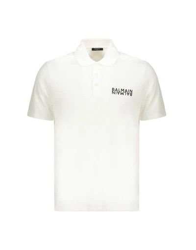 Balmain o1y0426 Polo Shirt in White Size US L / EU 52-54 / 3 - 1 Thumbnail