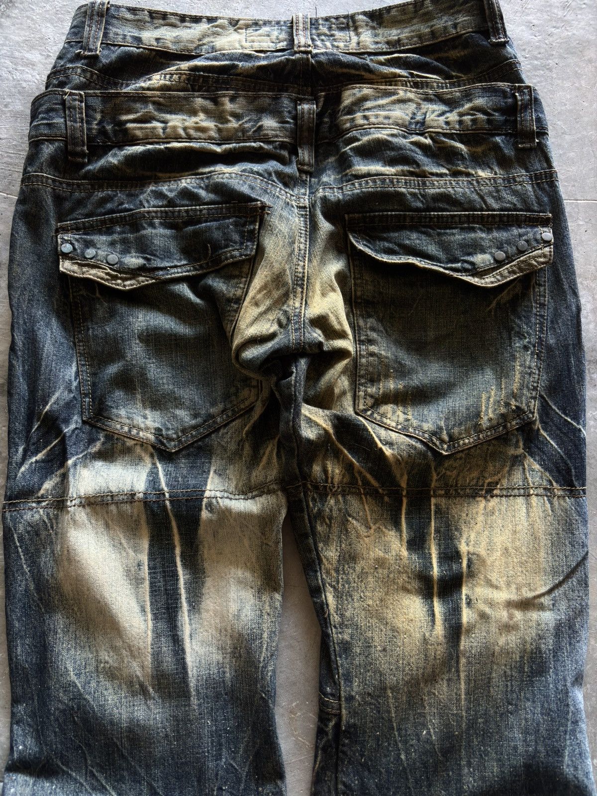 If Six Was Nine PUNK MINISTRY double waist crazy rusty wash japanese mudmax Size US 31 - 14 Thumbnail