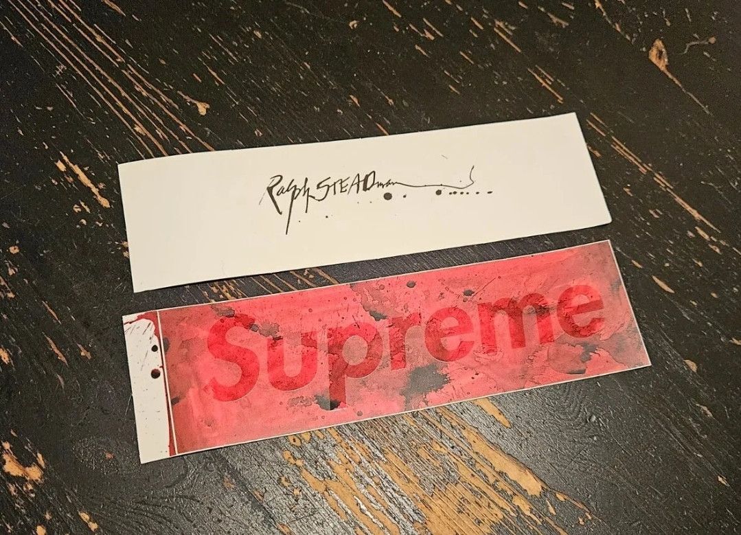 Supreme Supreme Ralph Steadman Box Logo Sticker SS22 Size ONE SIZE - 1 Preview