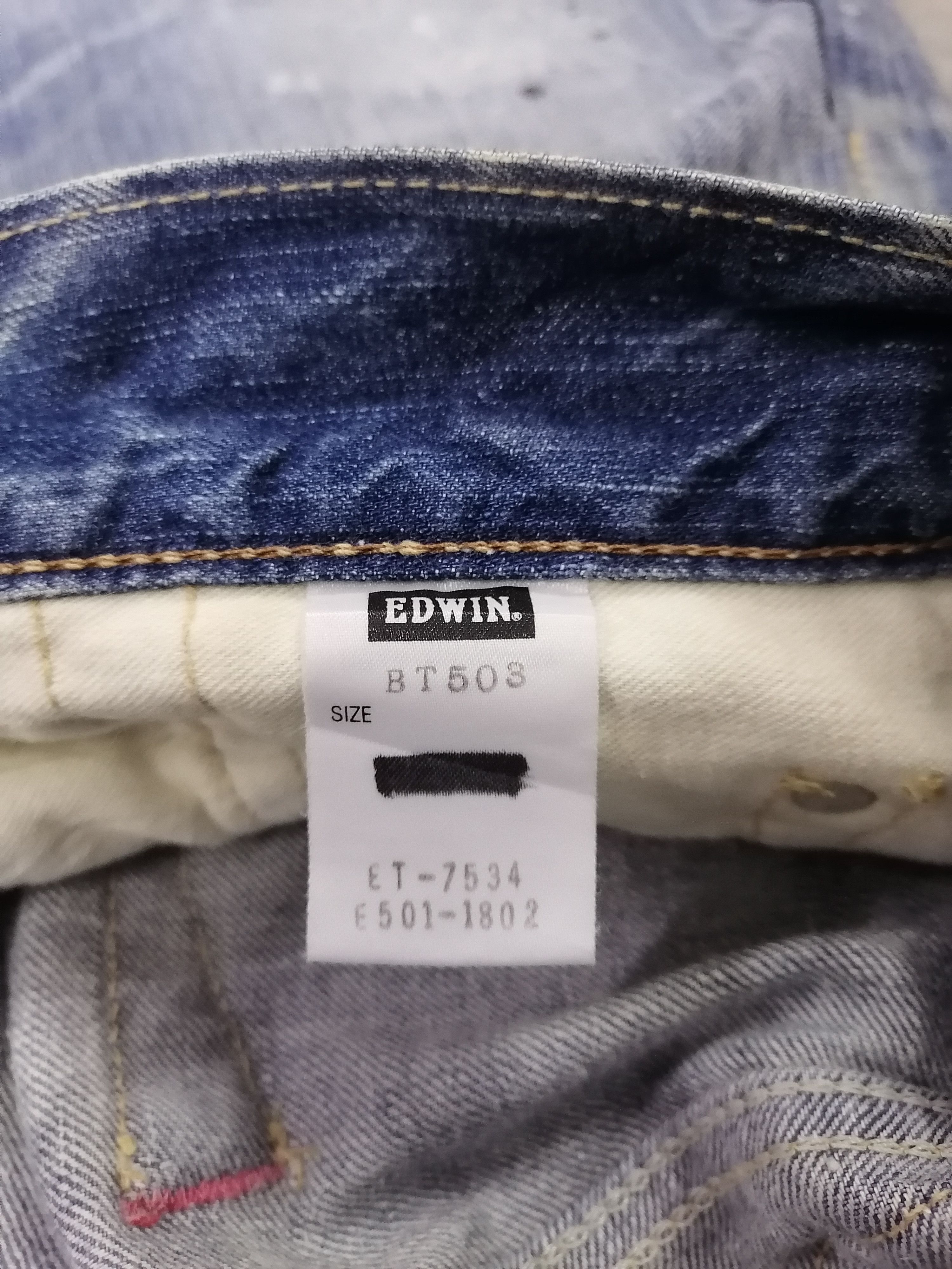 14th Addiction × If Six Was Nine Edwin 503 Ripped Splattered Distressed Denim Pants Size US 34 / EU 50 - 8 Thumbnail