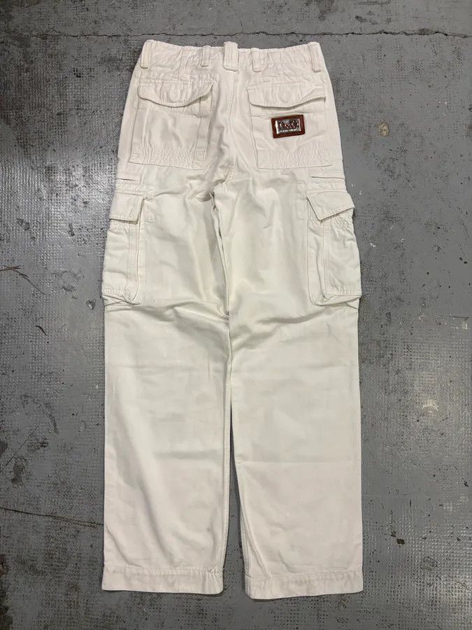 Dolce & Gabbana 2000s Dolce & Gabbana White Cotton Cargo Pants Size US 30 / EU 46 - 6 Thumbnail