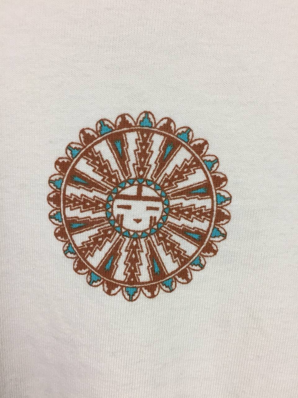 Japanese Brand TITICACA Japan Long Sleeve Graphic Tee Tribal Print Sleeves Size US L / EU 52-54 / 3 - 5 Thumbnail