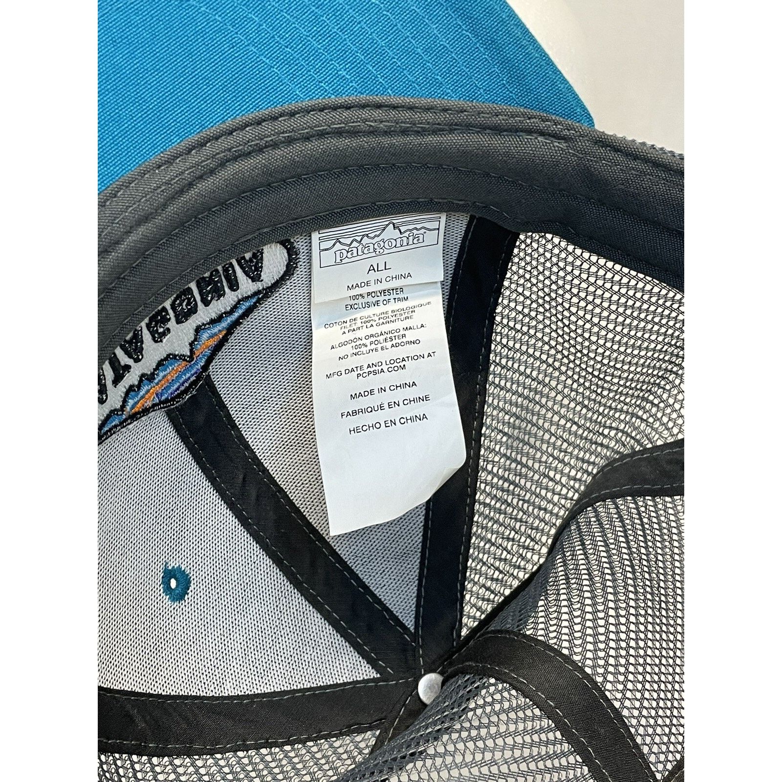 Patagonia Patagonia Ventura CA Trucker Hat Snapback Mesh Blue Gray Size ONE SIZE - 5 Thumbnail