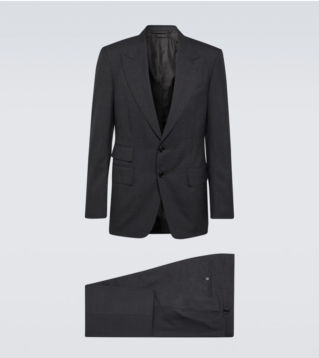 Tom Ford TOM FORD Shelton Suit dark Grey Size 54 100% wool 2 pieces Size 54R - 1 Thumbnail