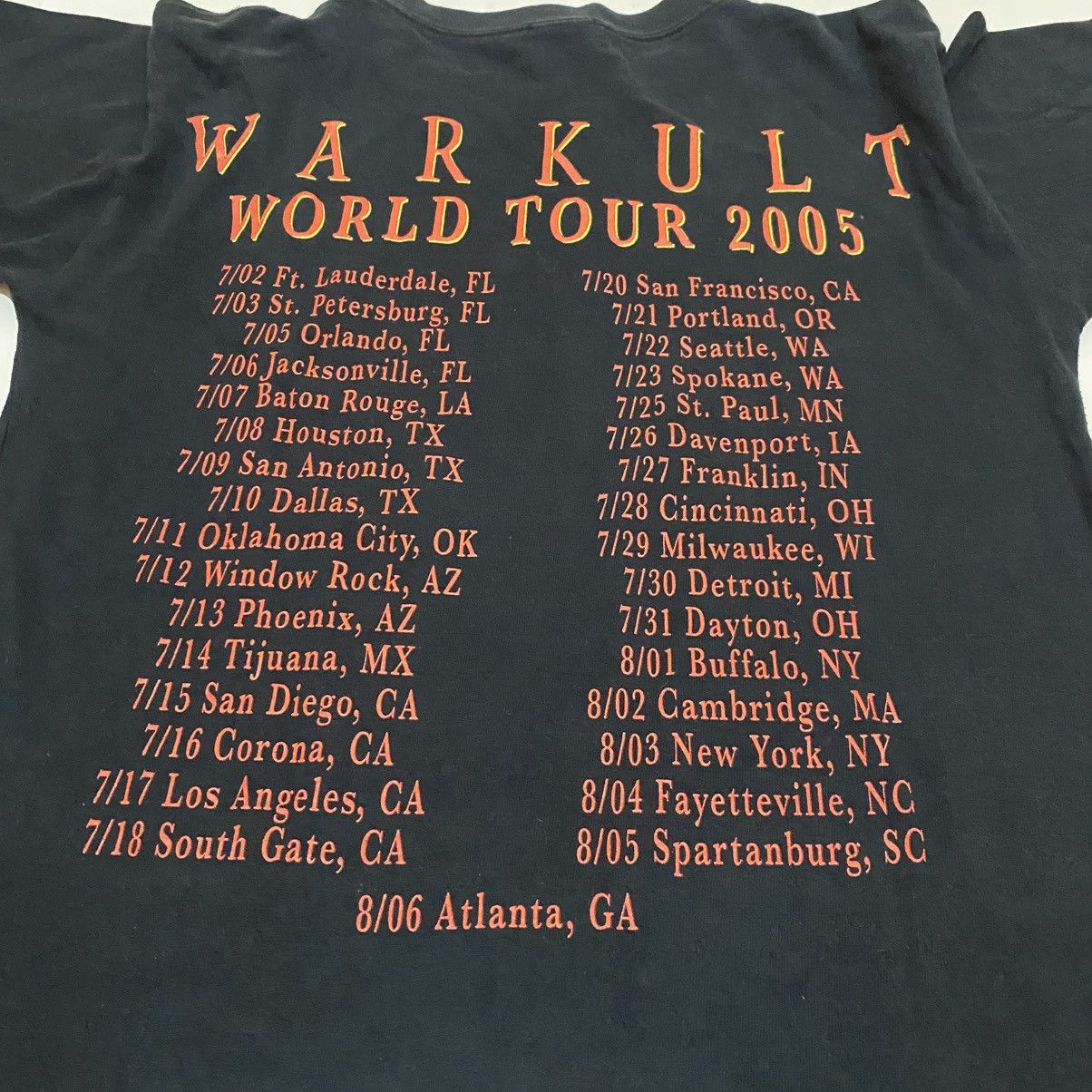 Band Tees Malevolent Creation Warkult world tour 2005 tshirt band Size US M / EU 48-50 / 2 - 5 Thumbnail