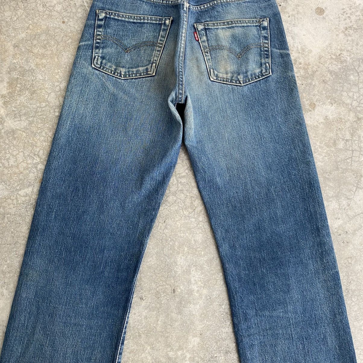 Levi's Vintage 90’s Levis 503B Big E Faded Blue Selvedge LVC Jeans Size US 30 / EU 46 - 11 Thumbnail