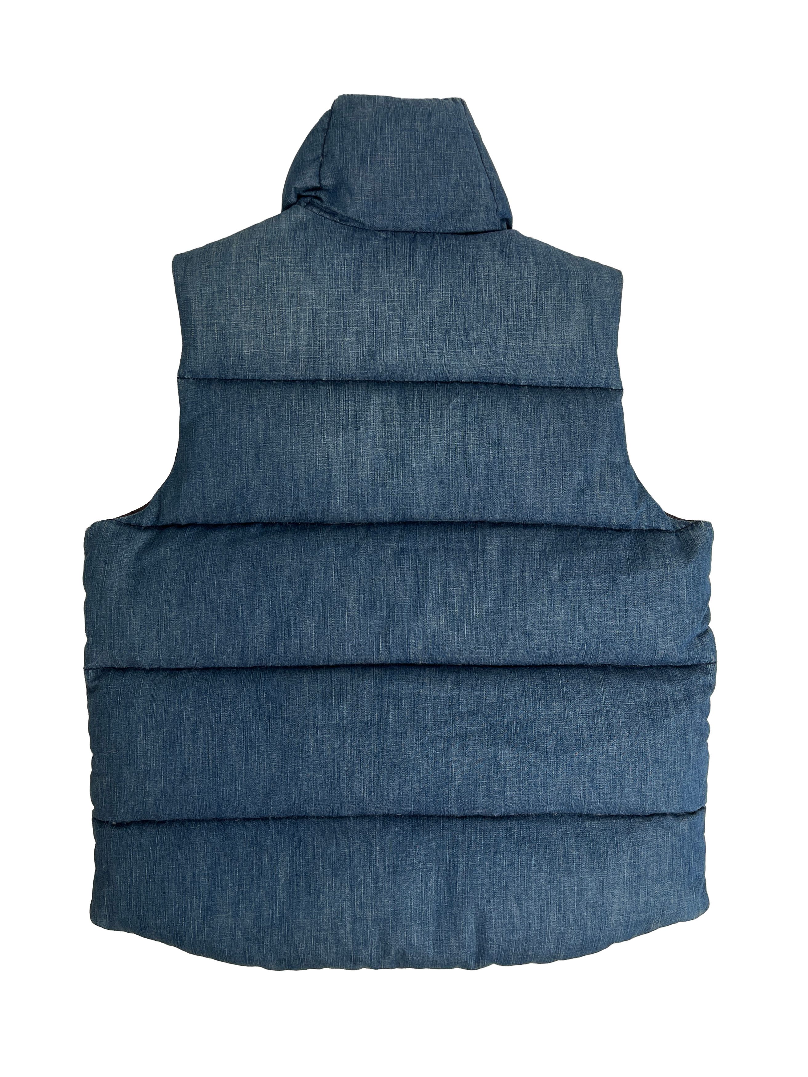 Number (N)ine Number (N)ine Denim Goose Down Puffer Vest Size US M / EU 48-50 / 2 - 3 Thumbnail