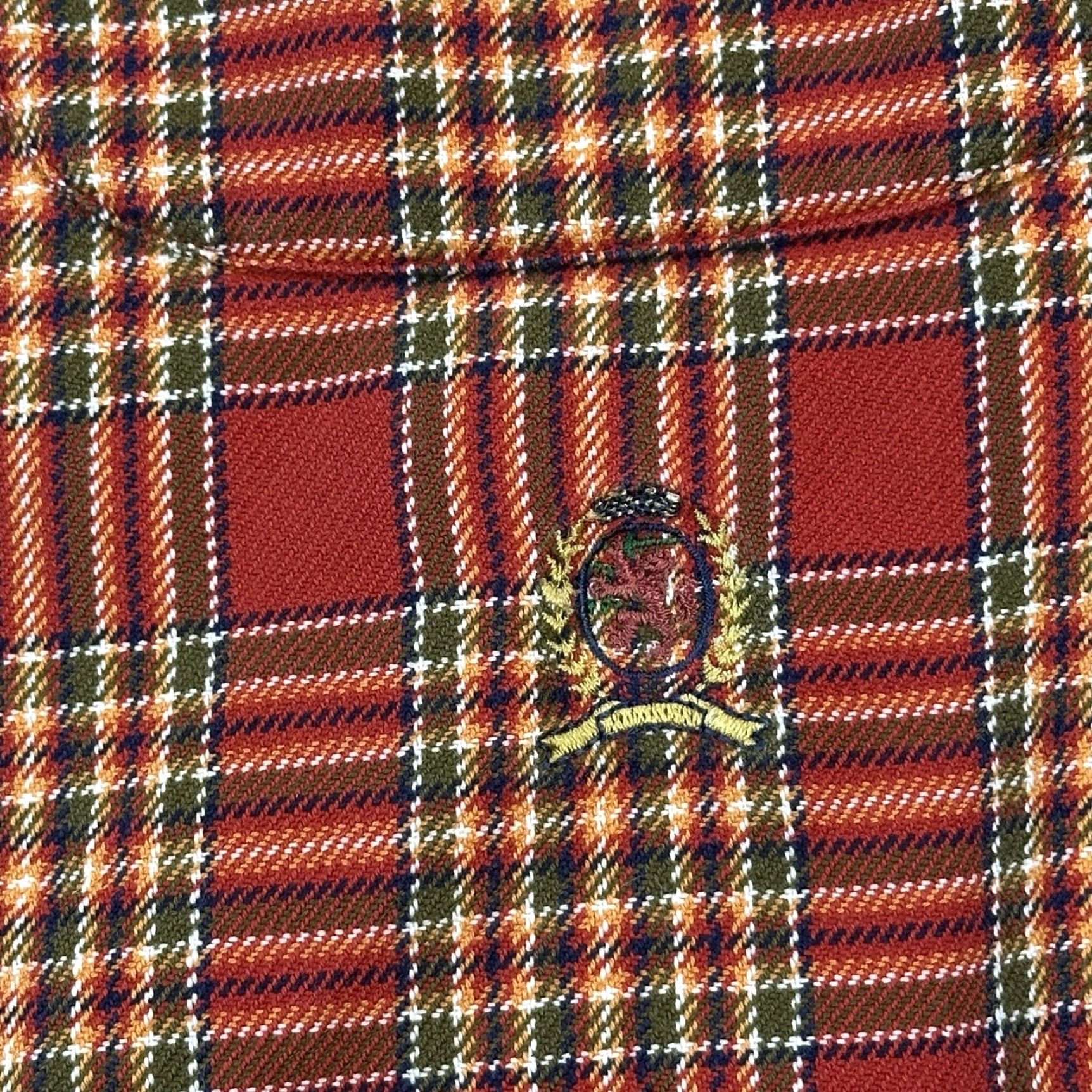Tommy Hilfiger VINTAGE Tommy Hilfiger Shirt Mens L Plaid Heavyweight Flannel Crest Logo Size US L / EU 52-54 / 3 - 4 Thumbnail