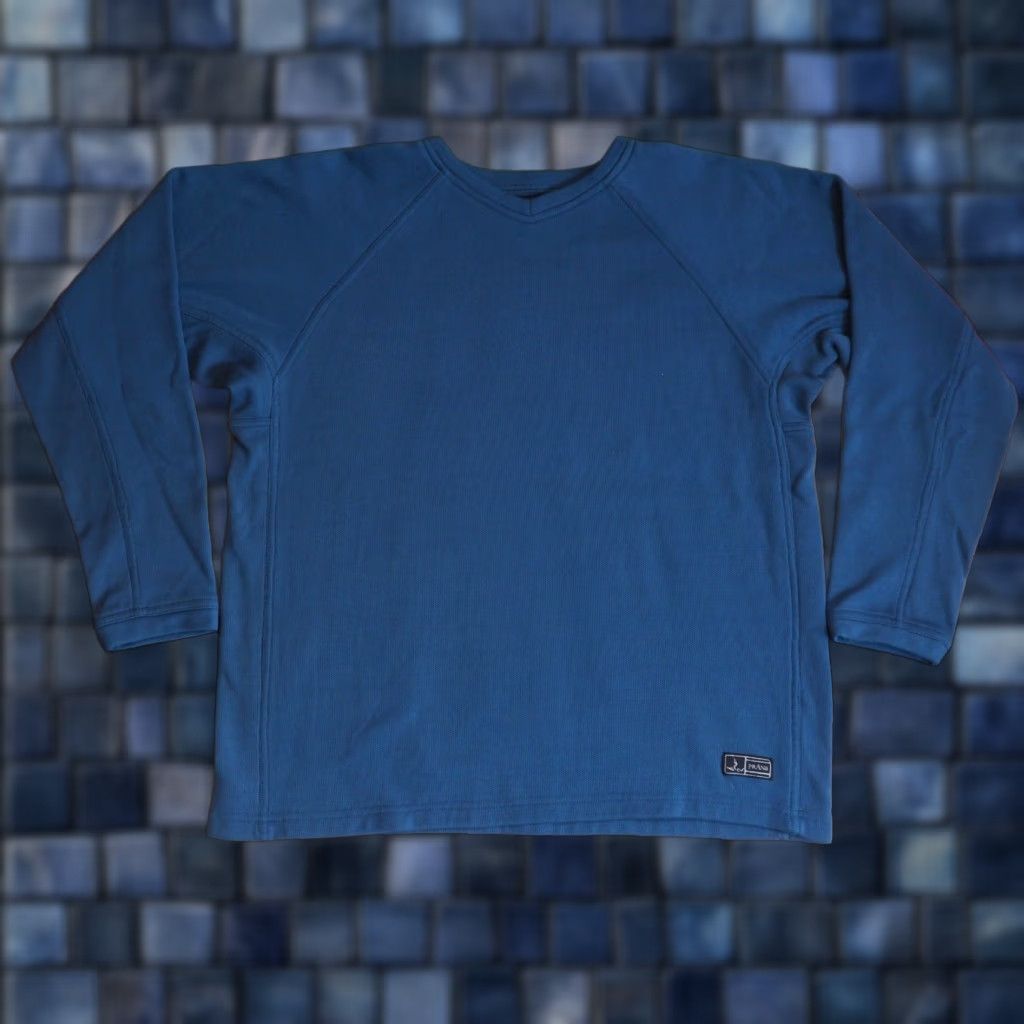 Prana VINTAGE VTG 90s Prana Breathe Navy Blue Logo Outdoor Hiking Pullover Sweatshirt Mens XL Size US XL / EU 56 / 4 - 1 Thumbnail