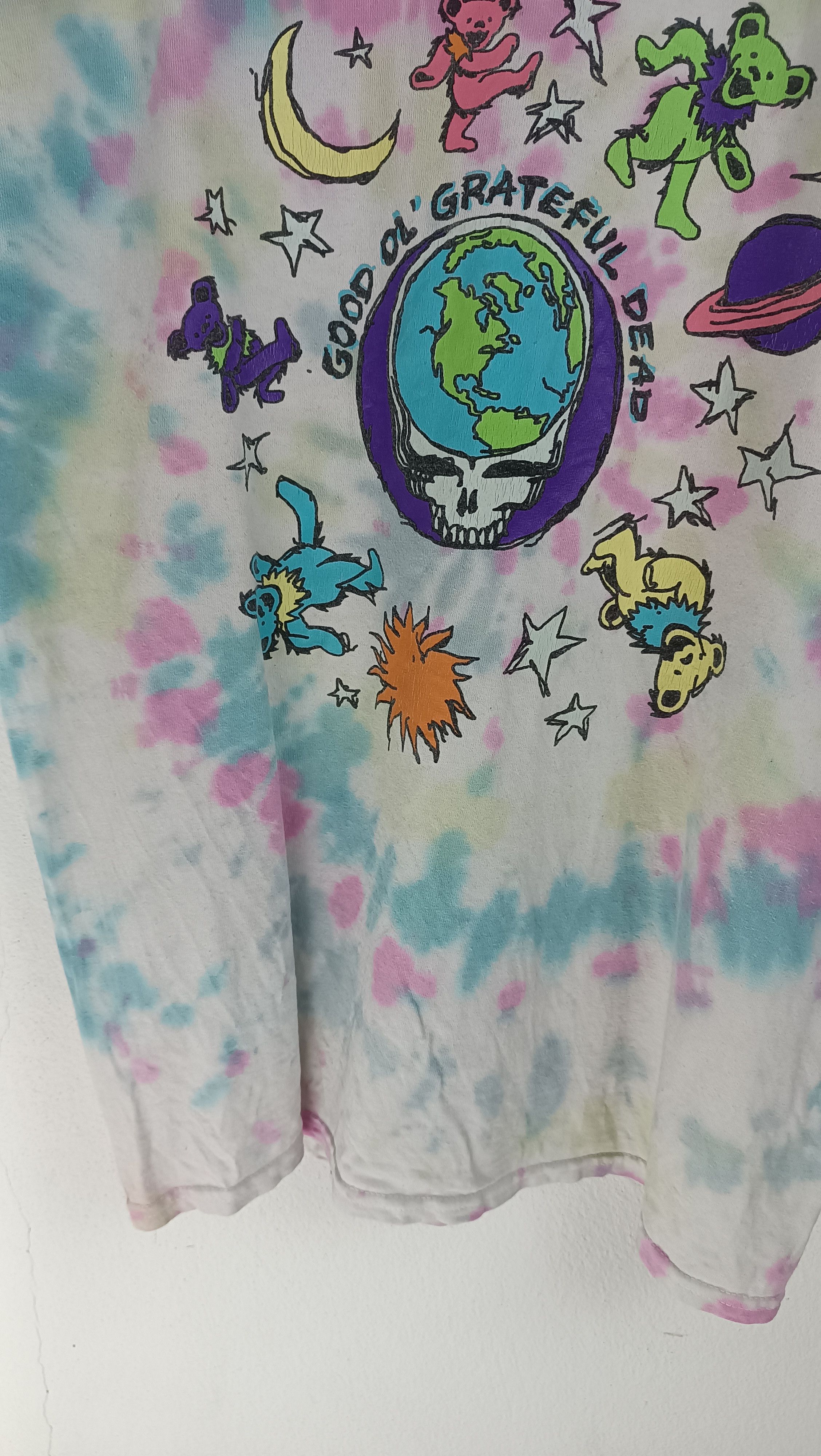 Band Tees VINTAGE GRATEFUL DEAD TIE DYE DANCING BEAR dylan doors Size US M / EU 48-50 / 2 - 6 Thumbnail