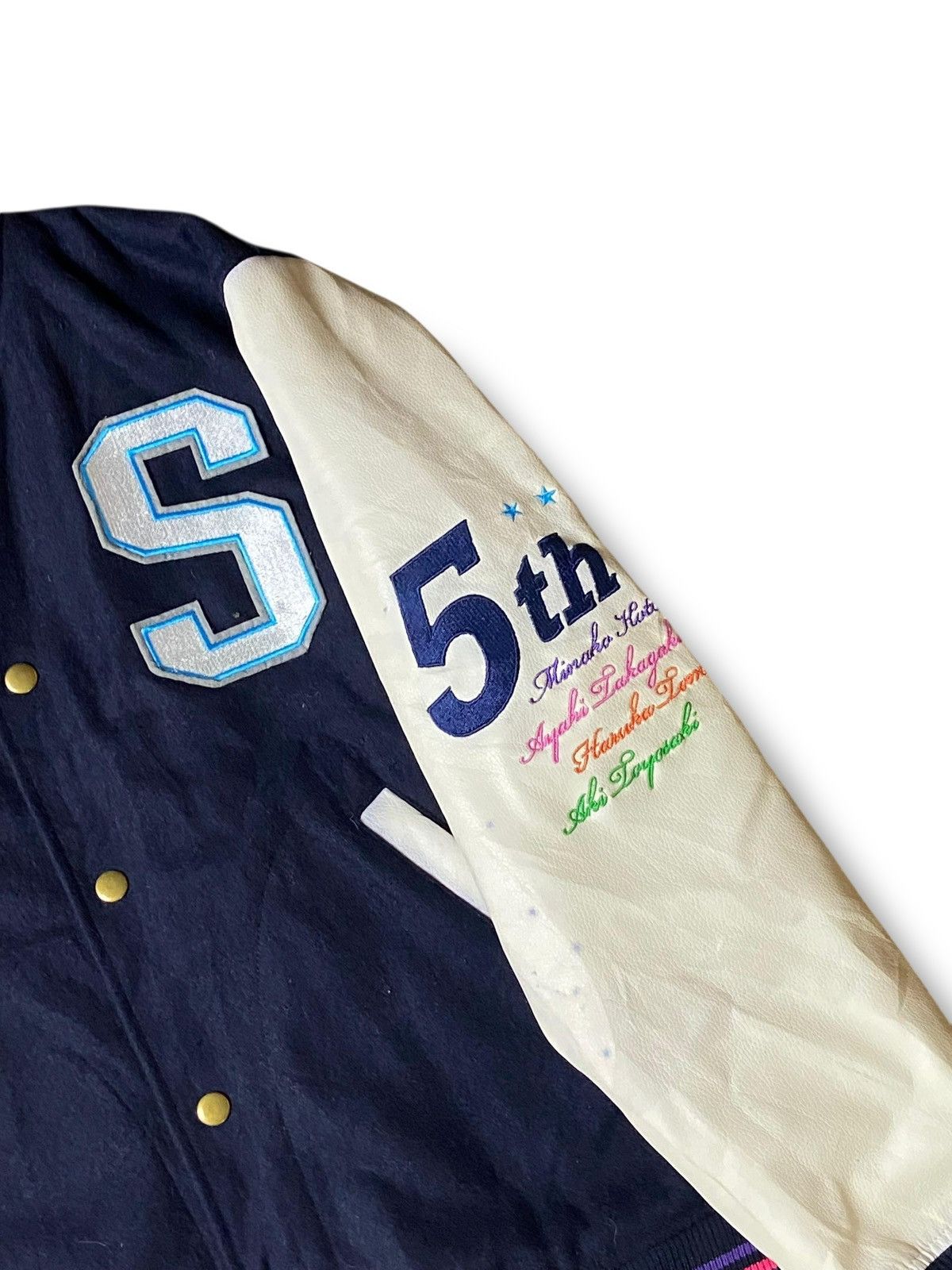 Japanese Brand × Vintage Japanese Brand Embroidered Varsity Jacket (119) Size US XS / EU 42 / 0 - 8 Thumbnail