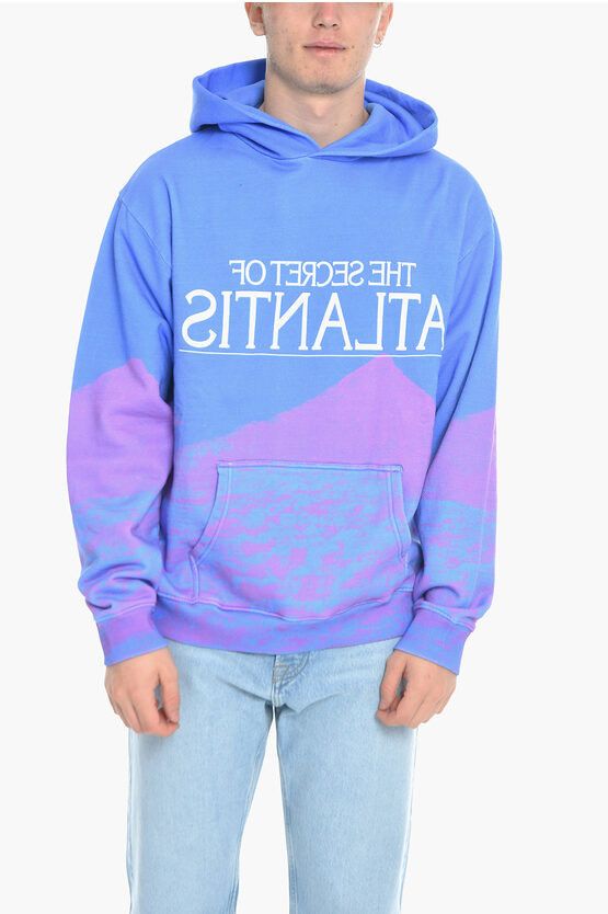 image of Msftsrep Regular Fit Hoodie With Print in Blue, Men's (Size 2XL)
