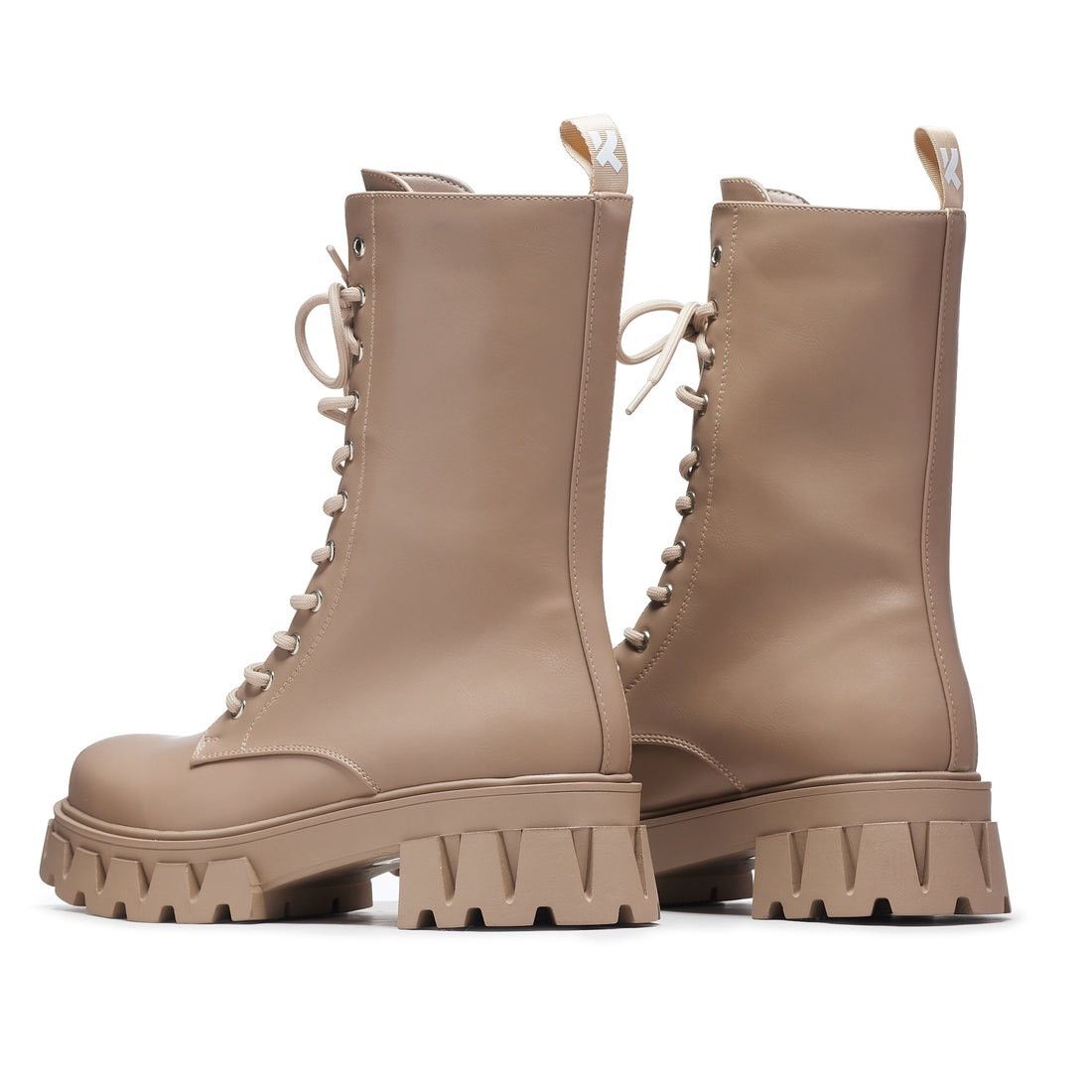 Japanese Brand × Vintage Beige Lace Up Boots Size US 11 / EU 44 - 2 Thumbnail