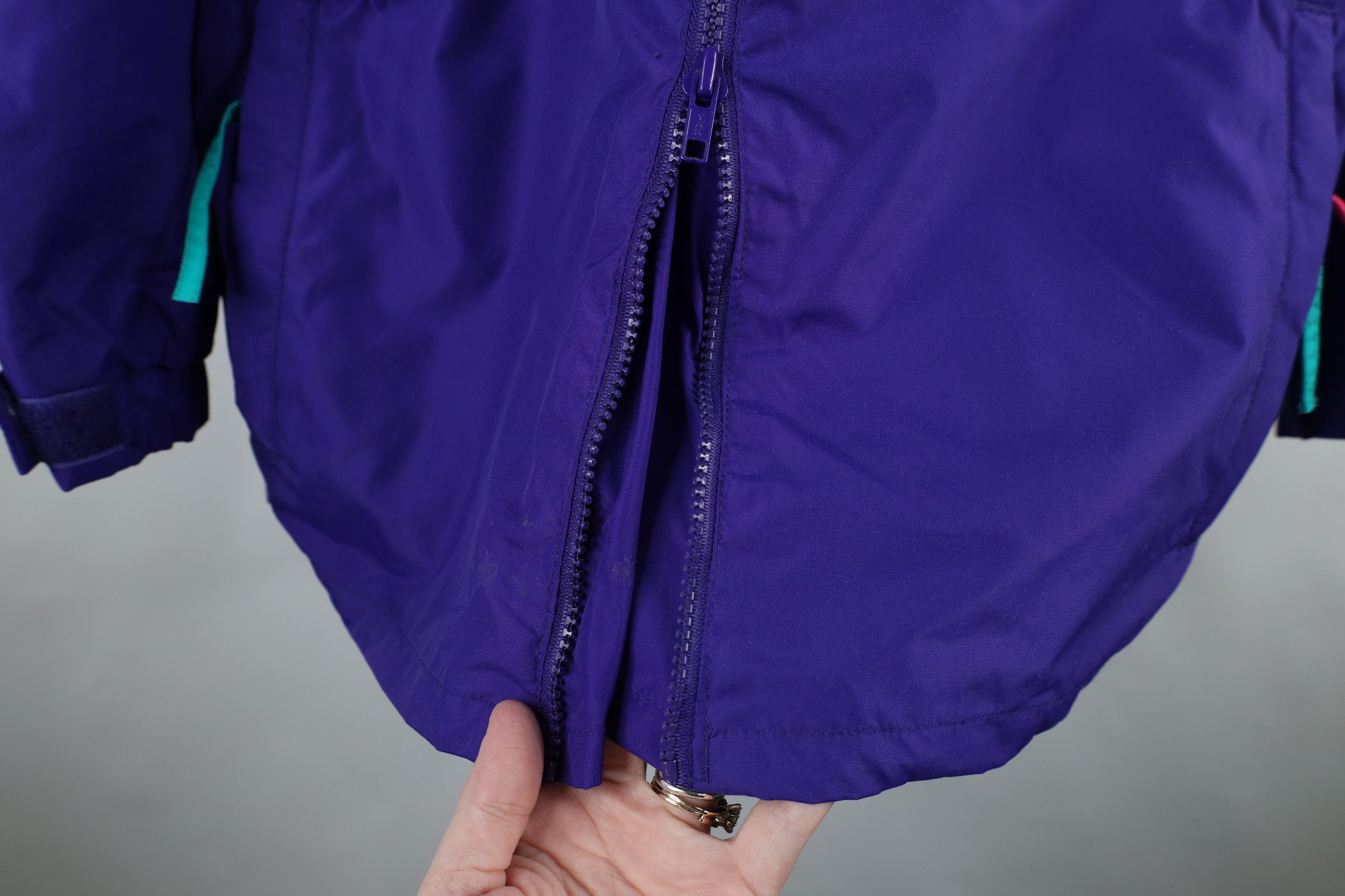 Columbia Vintage 90s Columbia Hooded Half Zip Pullover Jacket Purple Size US S / EU 44-46 / 1 - 5 Thumbnail