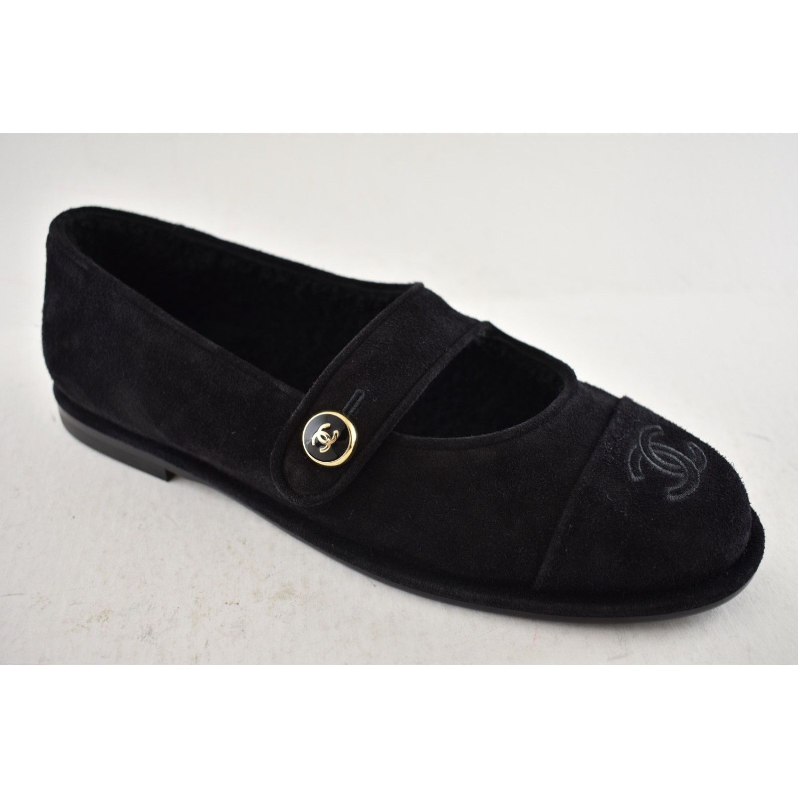 Chanel Chanel Shearling Mary Jane Moccasin Ballet Loafer Flat 37 Size US 7 / IT 37 - 10 Thumbnail