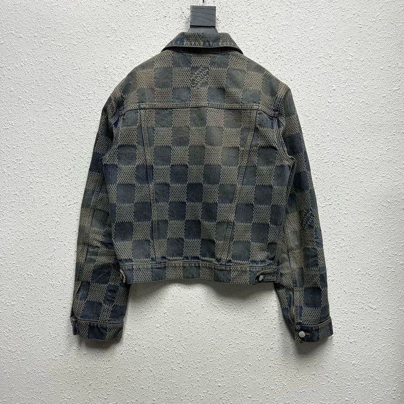 Louis Vuitton Louis Vuitton 24 FW New Checker Denim Jacket 2502-Nextarro Size US M / EU 48-50 / 2 - 2 Thumbnail