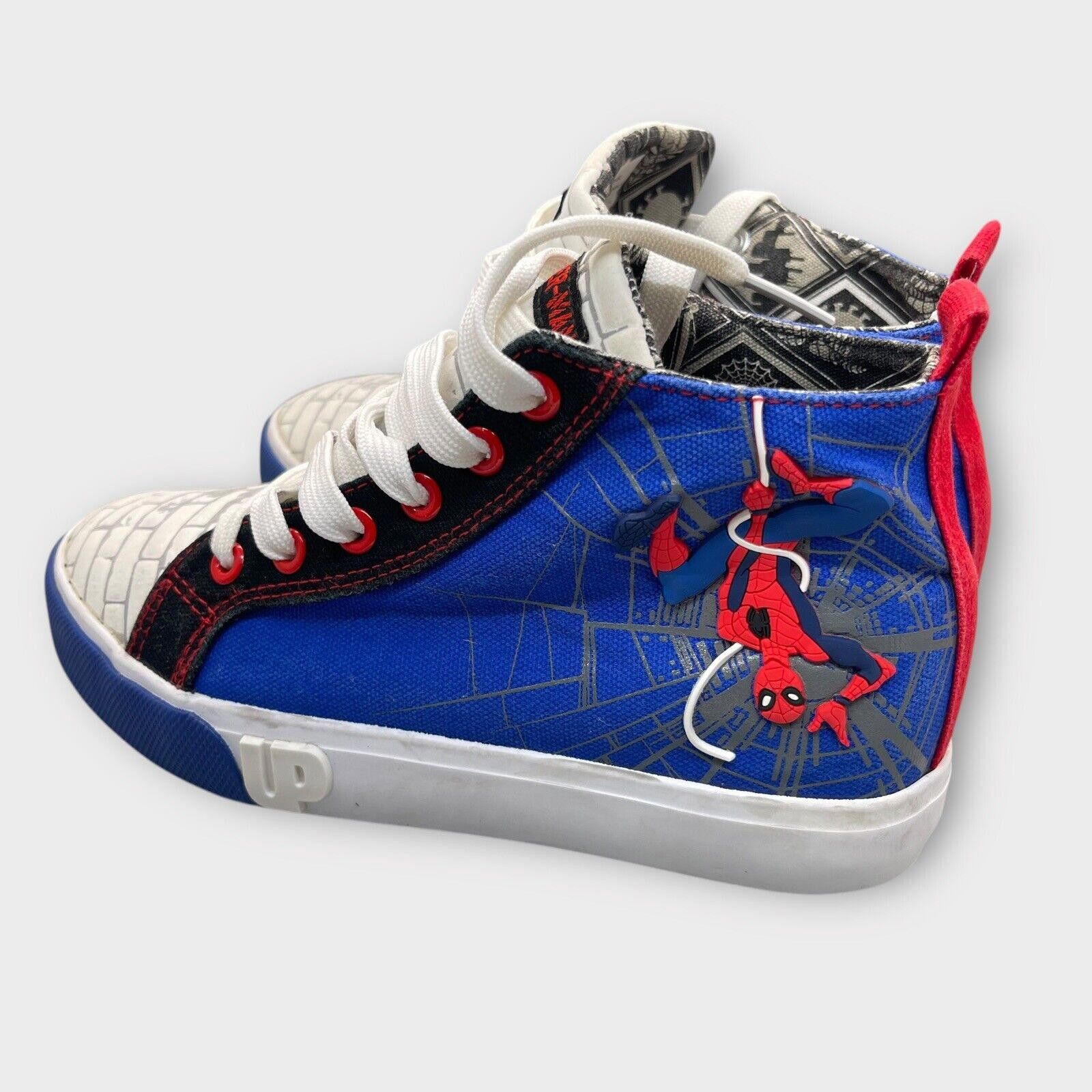 Designer Ground Up Marvel Spider-Man high top sneaker Size 3 Size US 5 / EU 37 - 4 Thumbnail