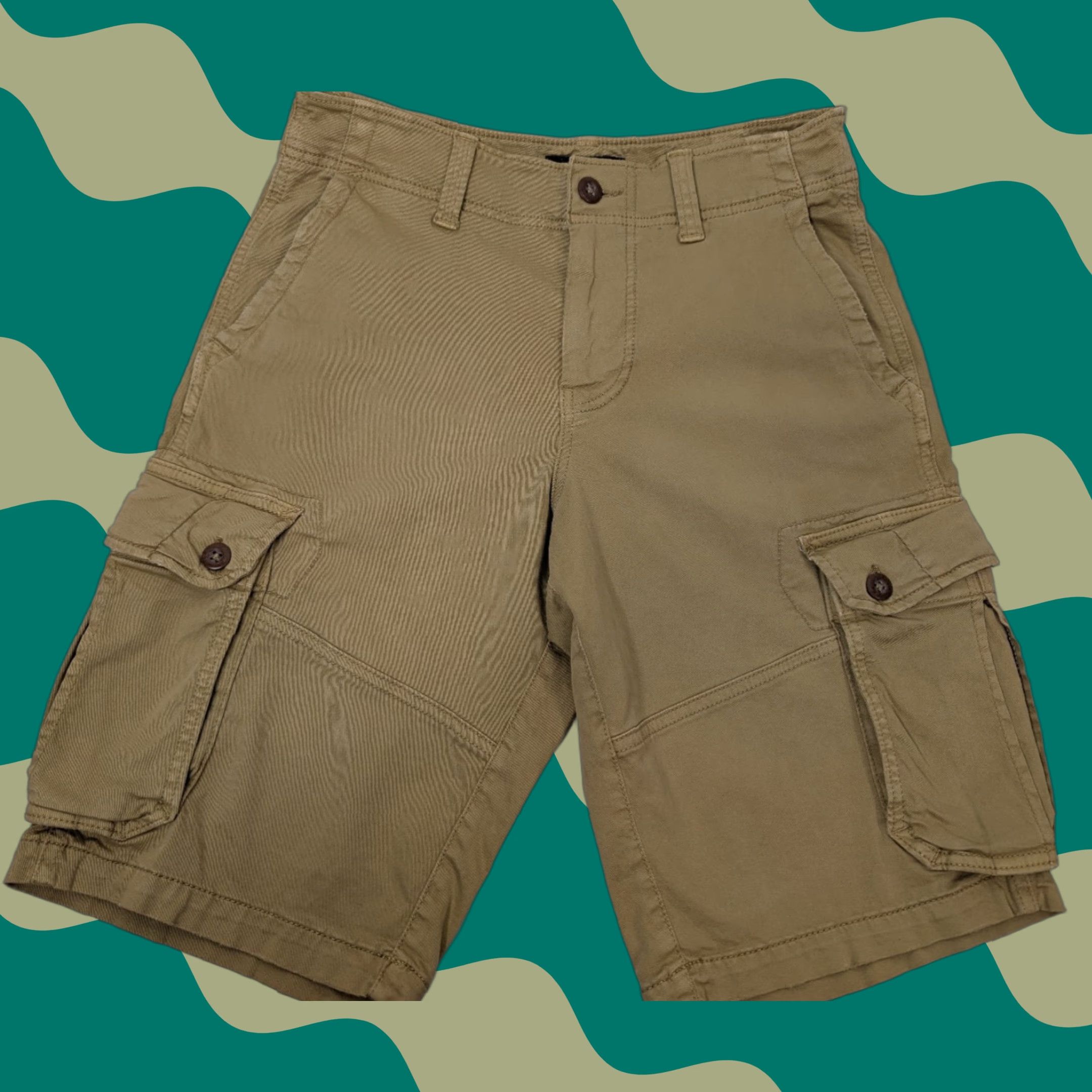 American Eagle Outfitters VINTAGE American Eagle Longer Length Cargo Shorts Size 30 Khaki Extreme Flex Outdoors Size US 30 / EU 46 - 1 Thumbnail