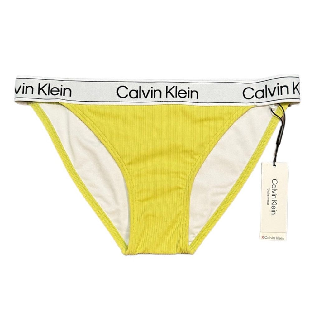 Calvin Klein Calvin Klein Silky Rib Fabric Bikini Bottom SZ L Size ONE SIZE - 1 Thumbnail