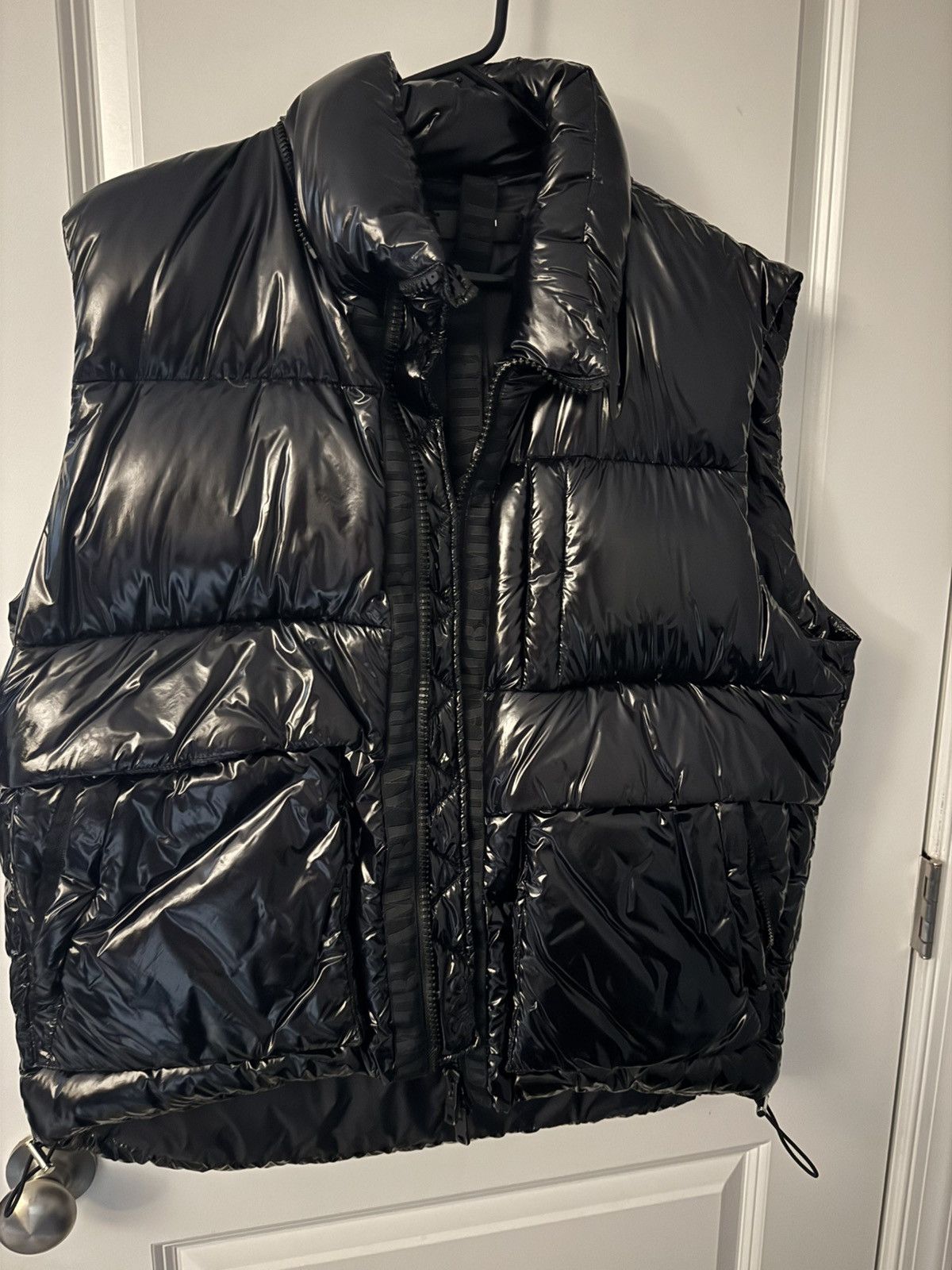 Amiri Amiri MA Logo Shiny Nylon Down Vest Jacket Size US XL / EU 56 / 4 - 2 Thumbnail