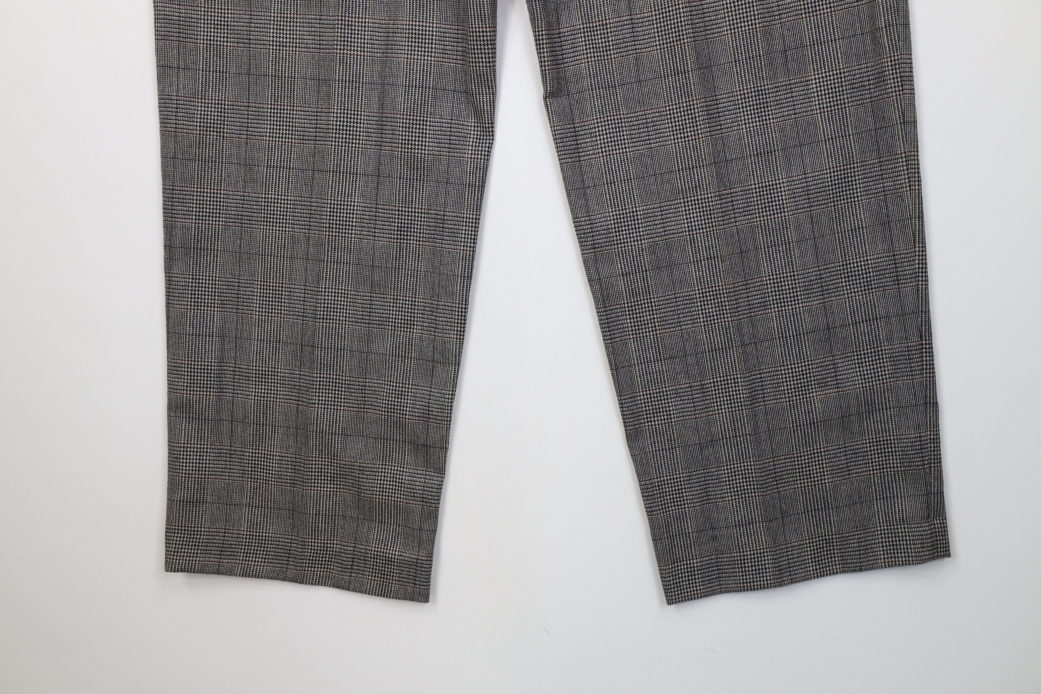 Vintage Vintage 70s Streetwear Knit Wide Leg Chino Pants Plaid USA Size US 34 / EU 50 - 12 Thumbnail