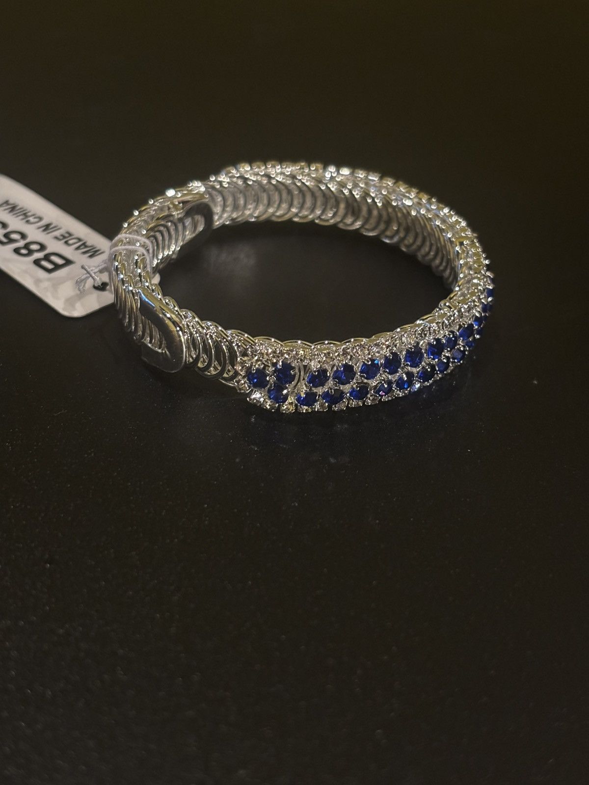 Other Blue silver bangle bracelet8538 Size ONE SIZE - 4 Thumbnail