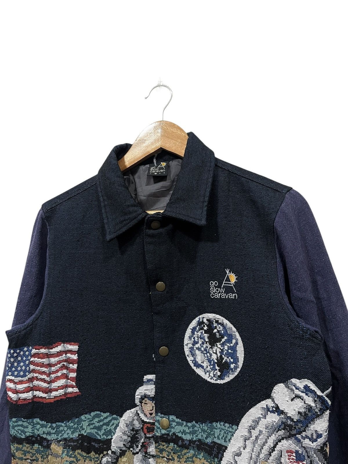 go slow caravan 🔥Go Slow Caravan A Casual Jacket With Embroidered Design Size US M / EU 48-50 / 2 - 4 Thumbnail