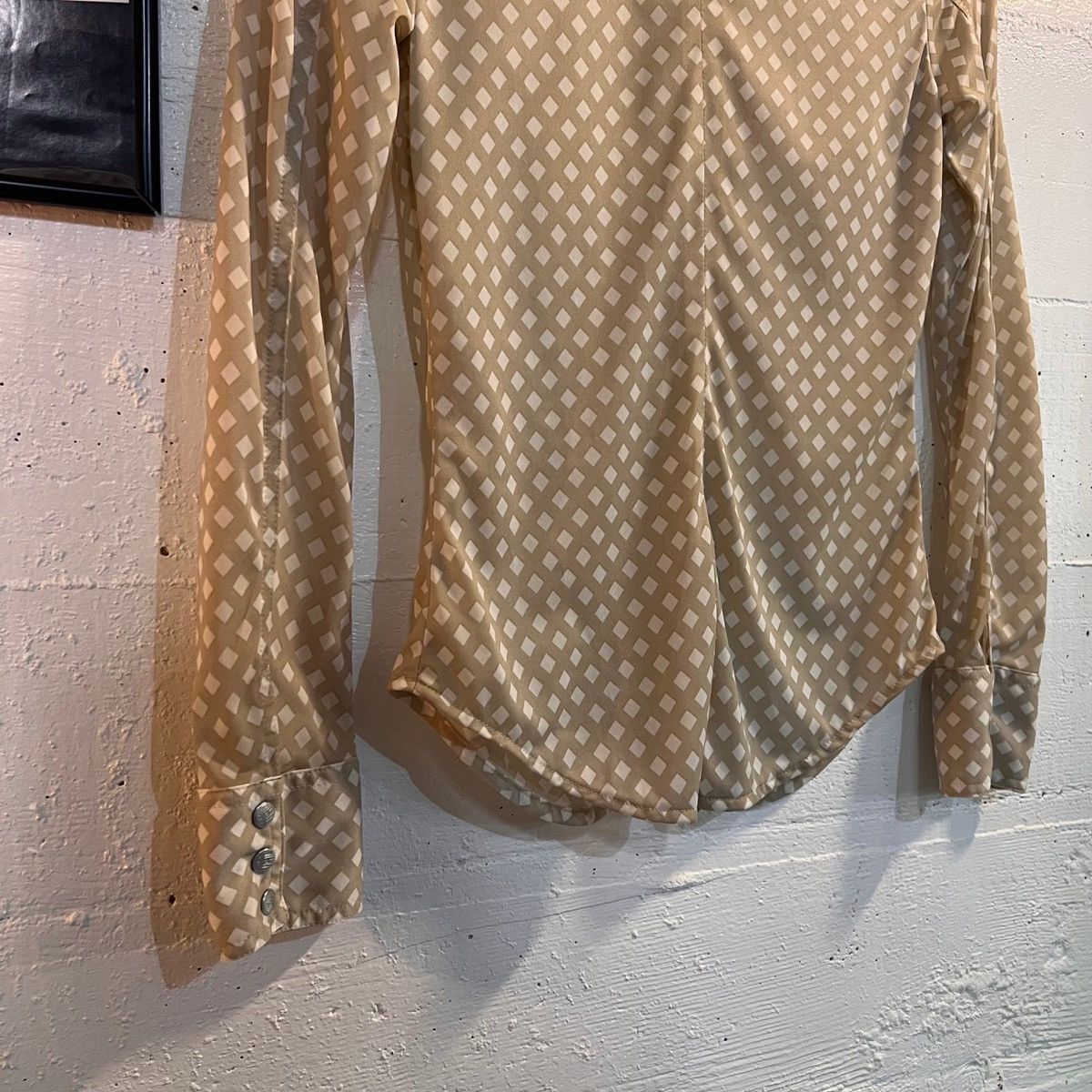 Designer × Diesel × Vintage Vintage Diesel Nylon Button-Up Long Sleeve Collared Blouse Size S / US 4 / IT 40 - 5 Thumbnail