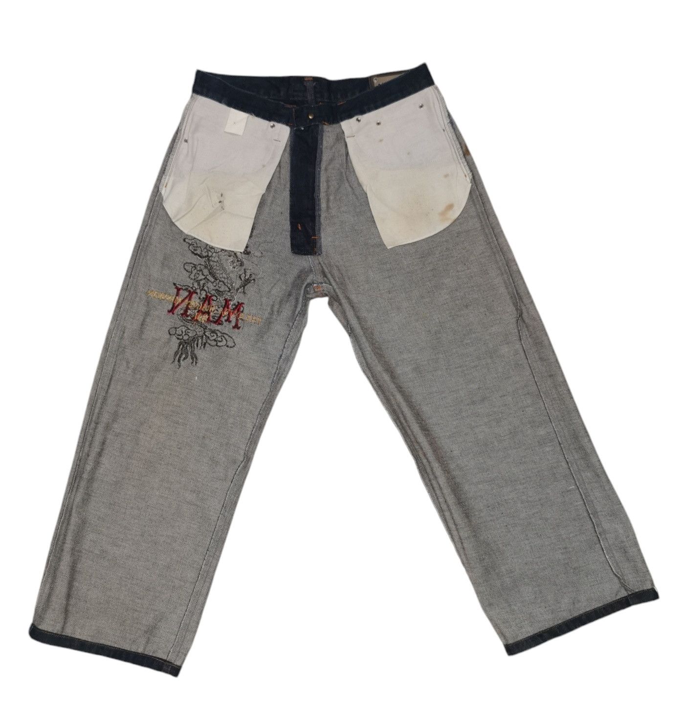 Japanese Brand × Jean × Kansai Yamamoto Kansai Yamamoto Man Japan Dragon Ankle Jeans Size US 31 - 8 Thumbnail