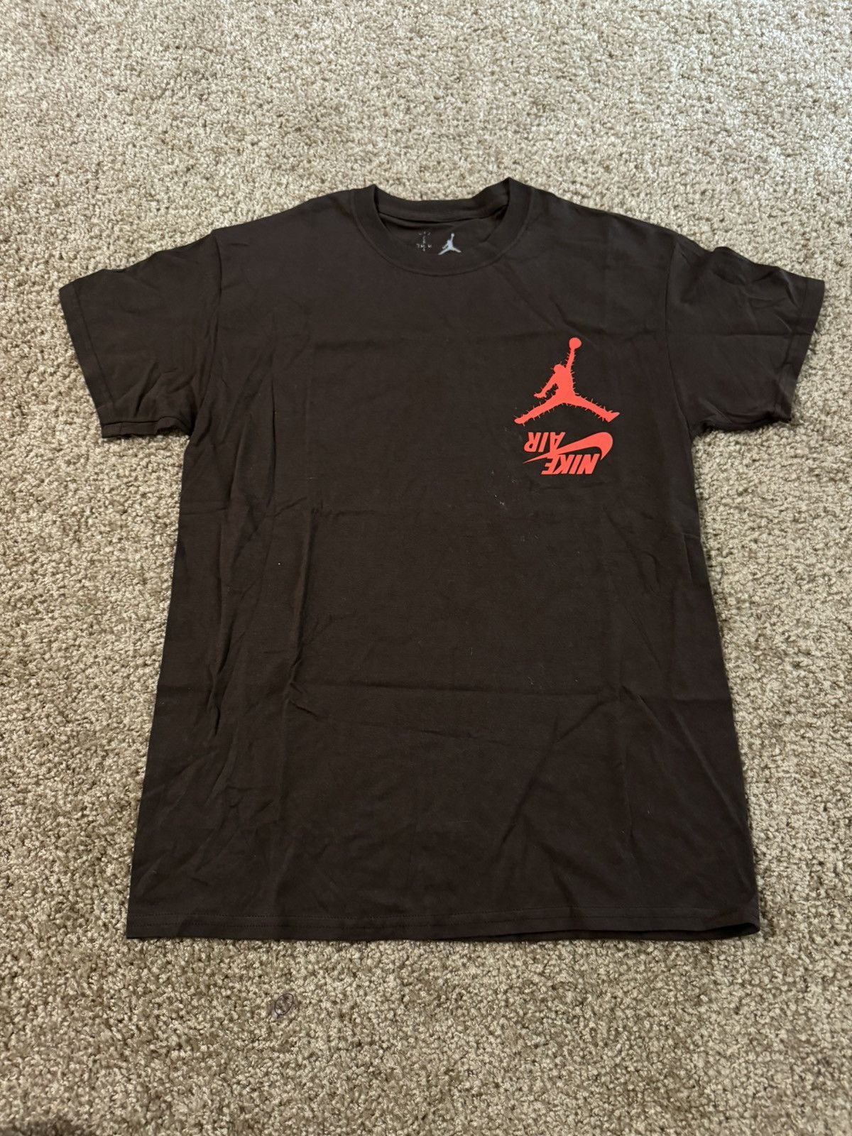 Travis Scott Jordan Cactus Jack highest in the room brown sale tee size L