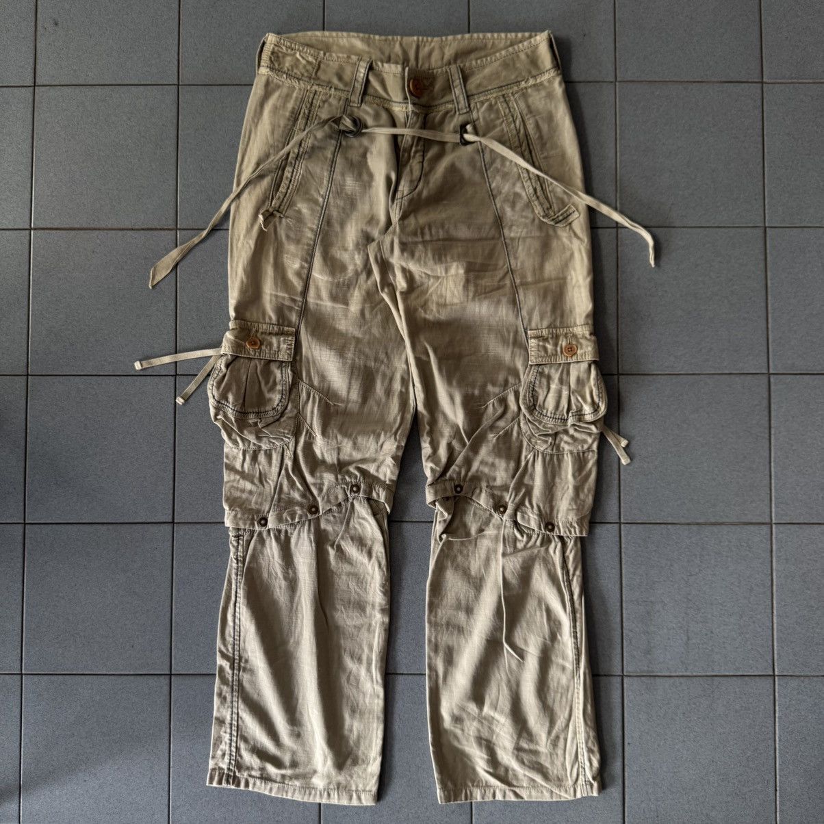 Marithe + Francois Girbaud 2000s marithe francois girbaud deformed cargo bondage pants Size US 30 / EU 46 - 1 Thumbnail