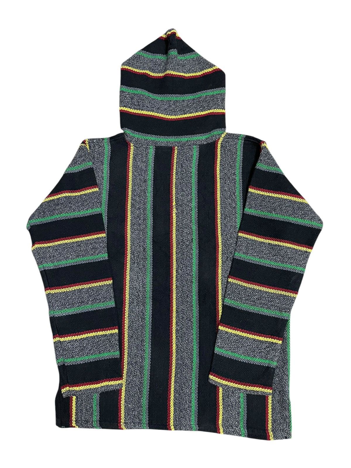 Bob Marley Vintage Y2K Rasta Style Knitted Stripe Streetwear Hoodie Size US XL / EU 56 / 4 - 8 Thumbnail