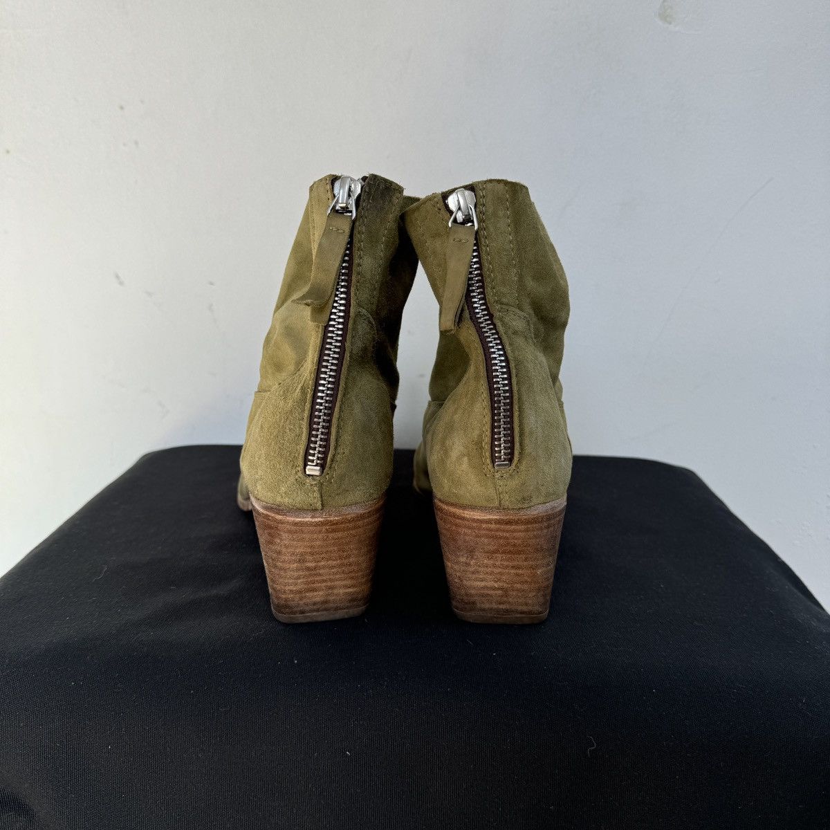 MoMA Moma Lucrezia Ankle Green Boots Size US 8 / IT 38 - 6 Thumbnail