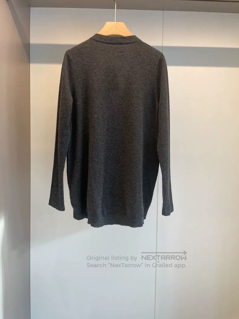 Brunello Cucinelli Brunello Cucinelli Black and Grey Cashmere Cardigan Size L / US 10 / IT 46 - 2 Thumbnail