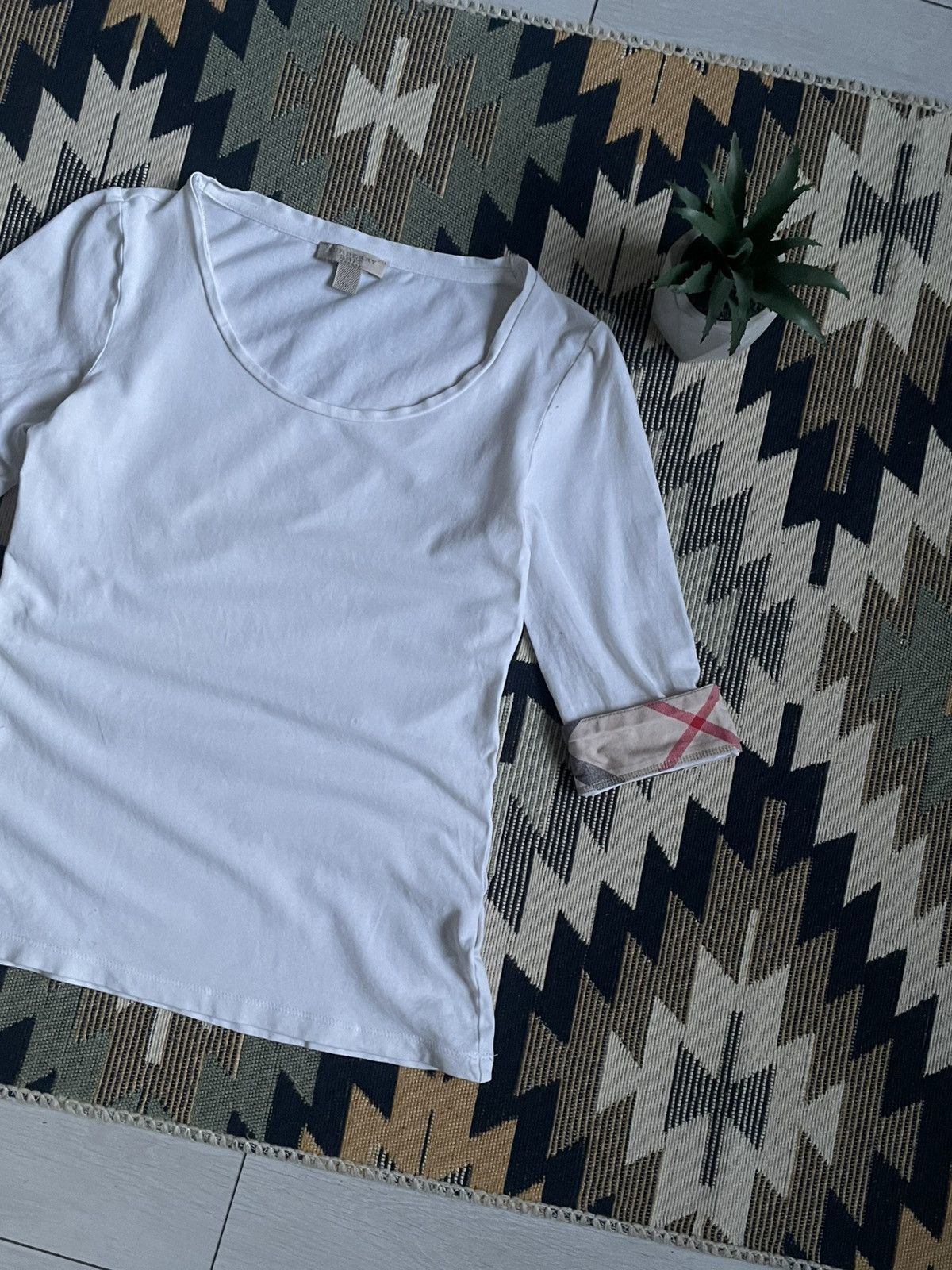 Burberry Burberry Brit Nova Check T-shirt Size XS / US 0-2 / IT 36-38 - 3 Thumbnail
