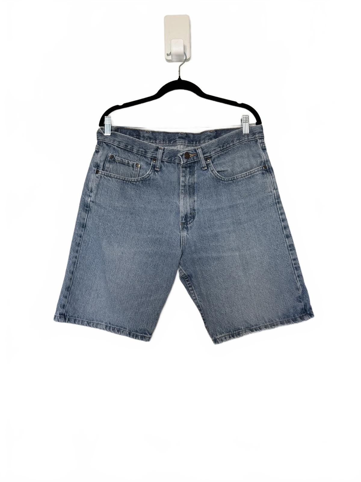 Wrangler Wrangler Blue Denim Cargo Shorts - Classic Style Size US 34 / EU 50 - 3 Thumbnail