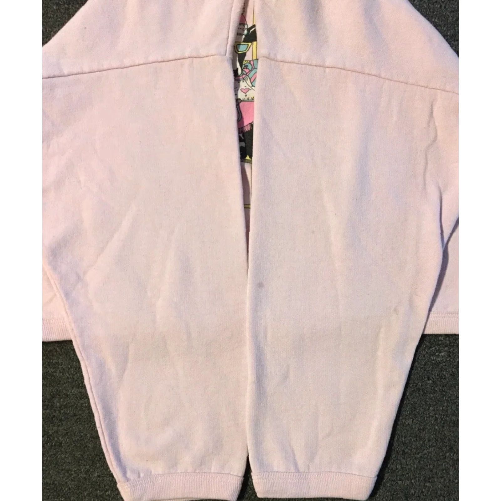 Vintage Vtg 80s Ski Cows Faded Crop Sweatshirt M Boxy Cartoon Funny Animal Grunge 90s Size M / US 6-8 / IT 42-44 - 5 Thumbnail