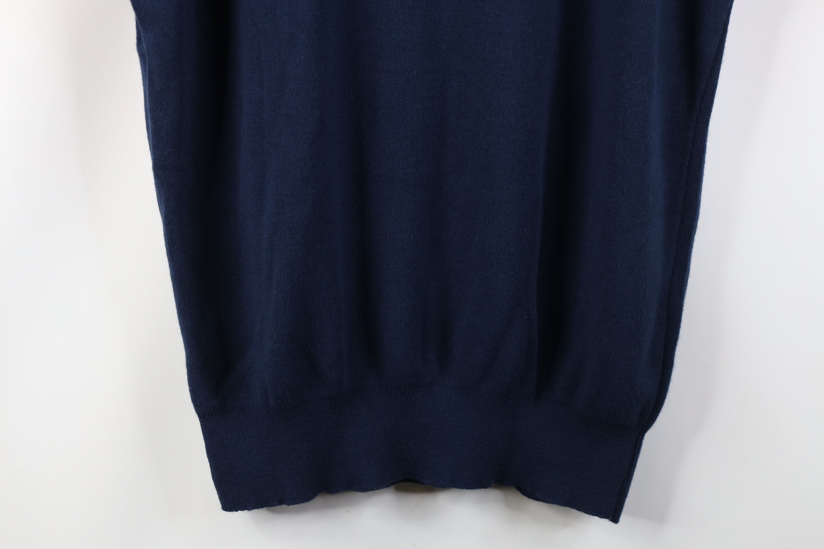 Vintage Vintage 70s Streetwear Knit V-Neck Sweater Vest Blue USA Size US L / EU 52-54 / 3 - 9 Thumbnail