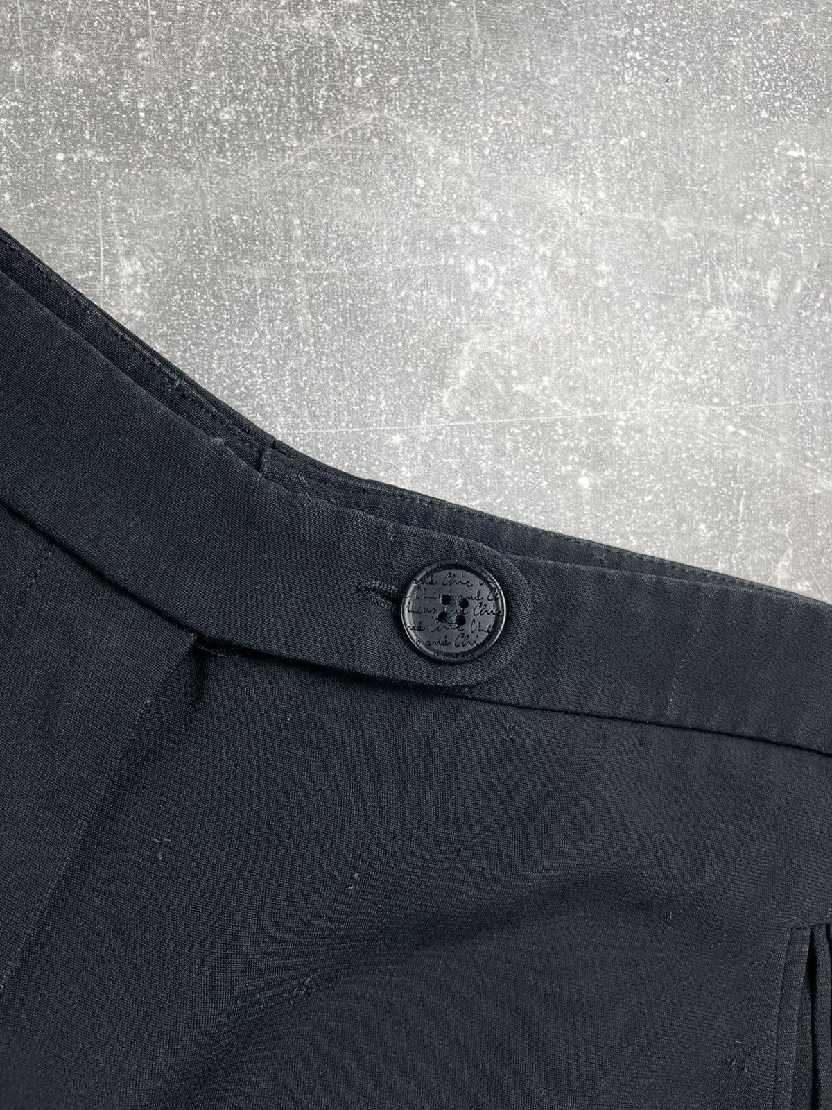 Moschino Cheap and Chic Moschino Wide Leg Cropped Trousers Black Size 34" / US 12 / IT 48 - 6 Thumbnail