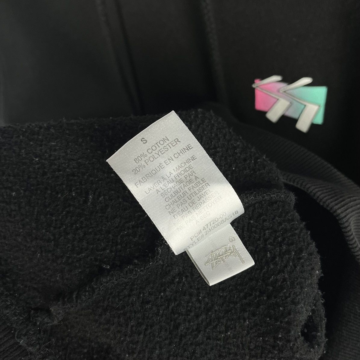Stussy Vintage Y2K Stussy Big Logo Hoodie Black Size S Size US S / EU 44-46 / 1 - 23 Thumbnail