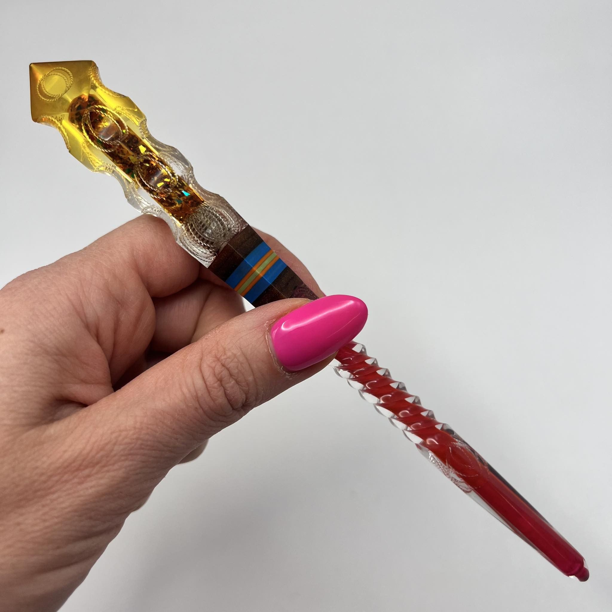 Vintage Vintage Handmade Soviet Ballpoint Pen Plexiglass Prison Art Size ONE SIZE - 1 Thumbnail