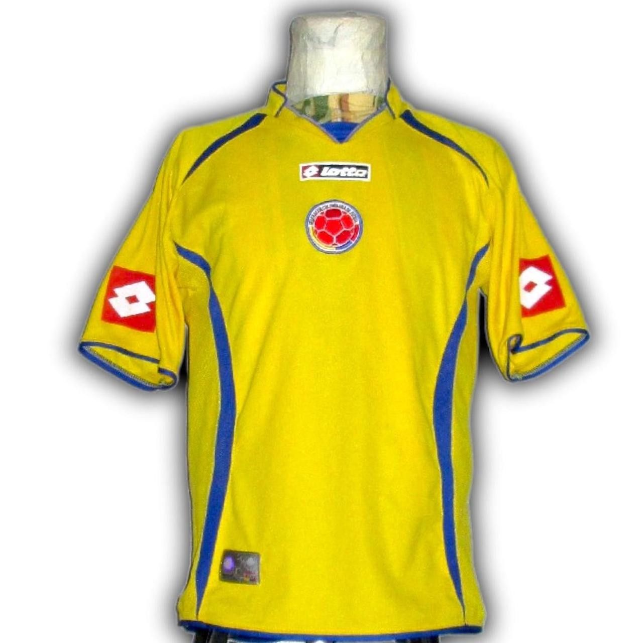 Lotto Sport Columbia 2007 2008 Home Shirt Copa America world Cup falcao Size US S / EU 44-46 / 1 - 2 Thumbnail