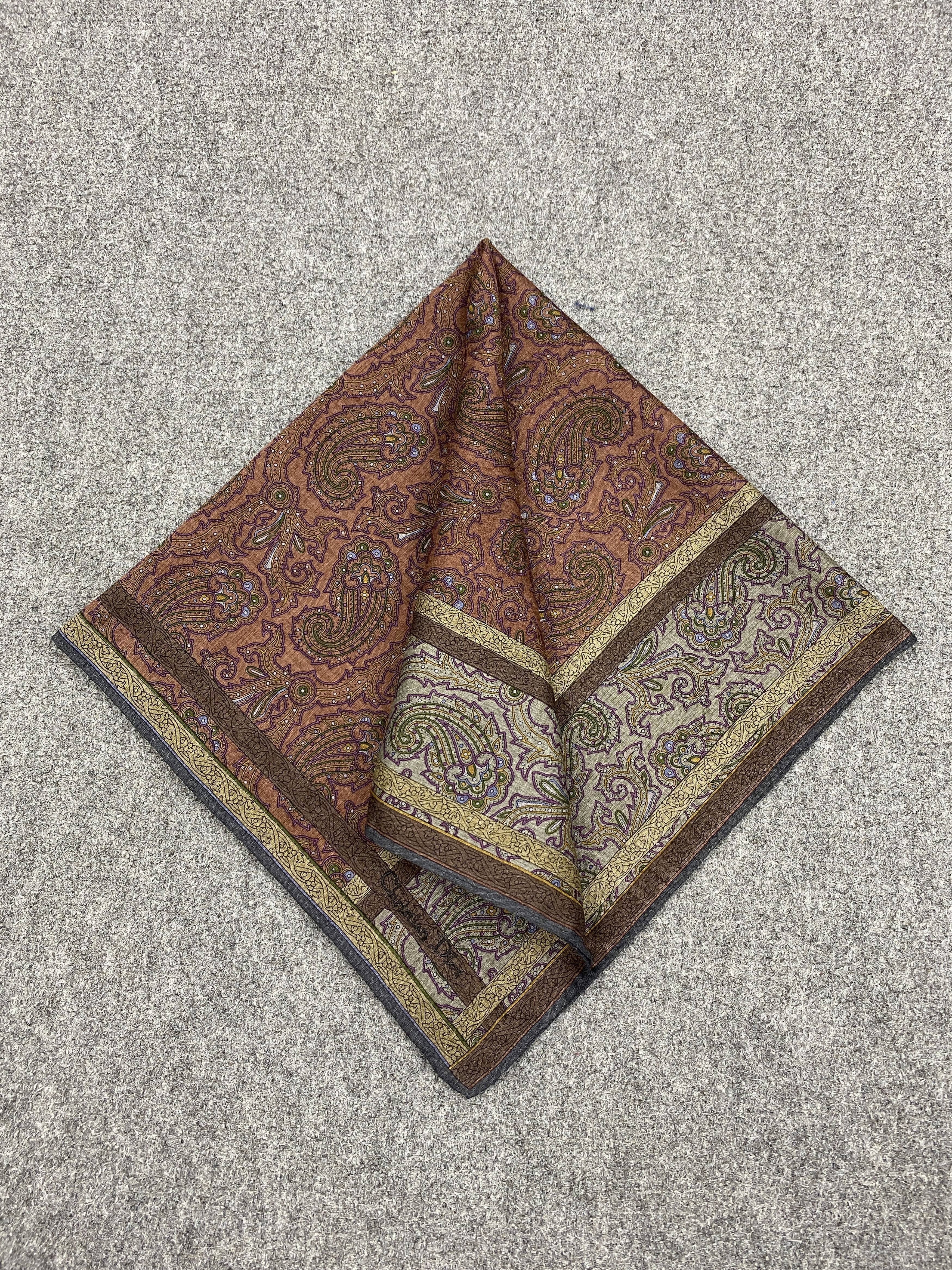 Christian Dior Monsieur Christian Dior Bandana / Handkerchief / Neckerchief HKC0206 Size ONE SIZE - 3 Thumbnail