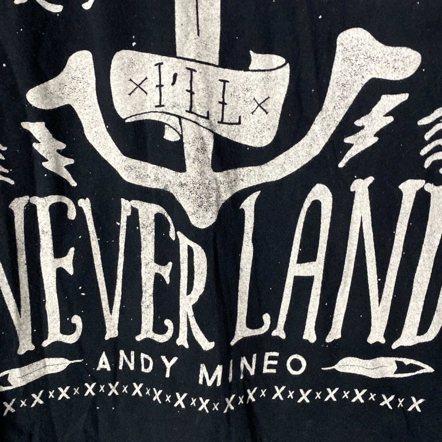 Everlane 11Six T-Shirt Mens Large L Neverland Tour Y2K Reach Records Music Band Black Size US L / EU 52-54 / 3 - 2 Thumbnail