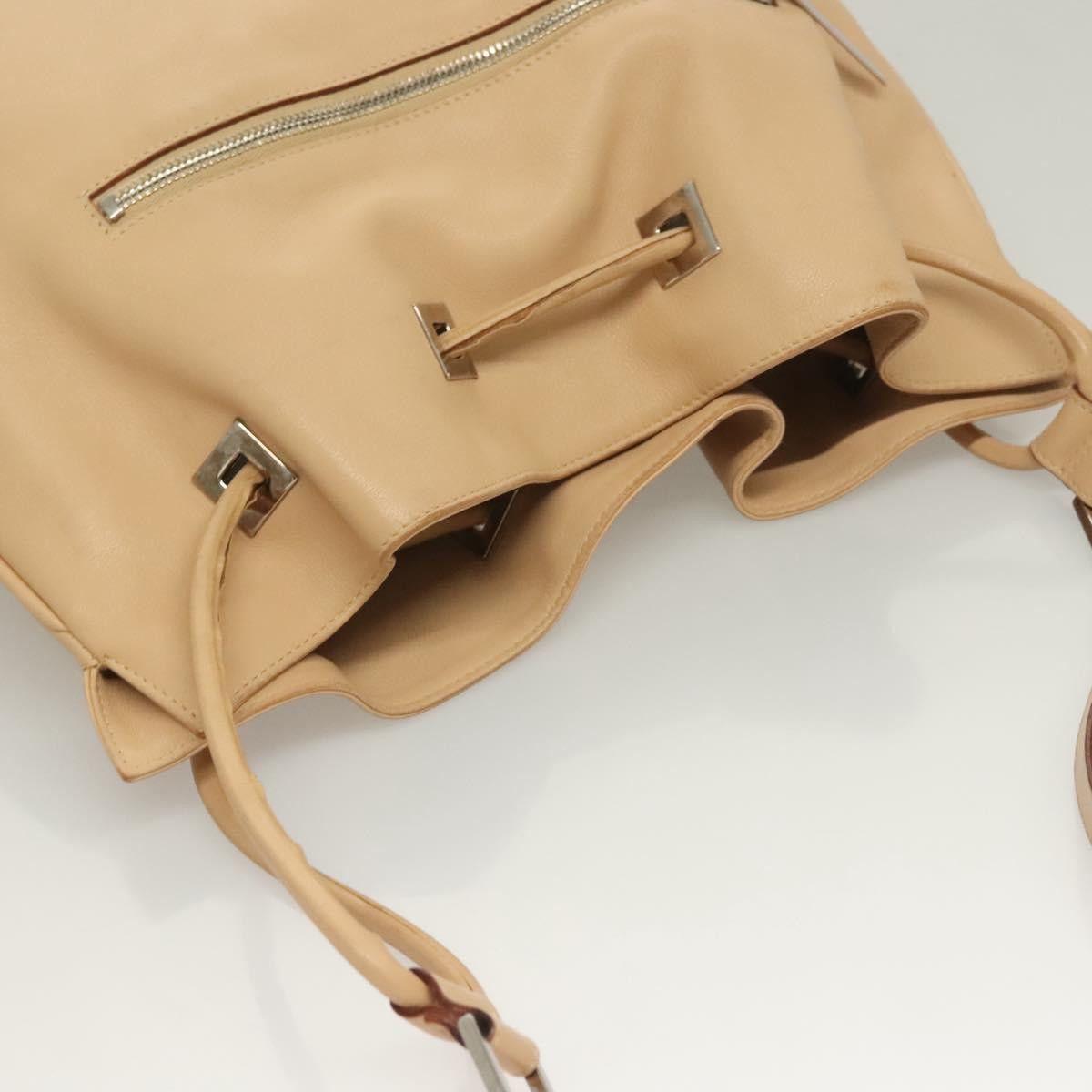 Gucci GUCCI Shoulder Bag Leather Beige Silver Size ONE SIZE - 6 Thumbnail