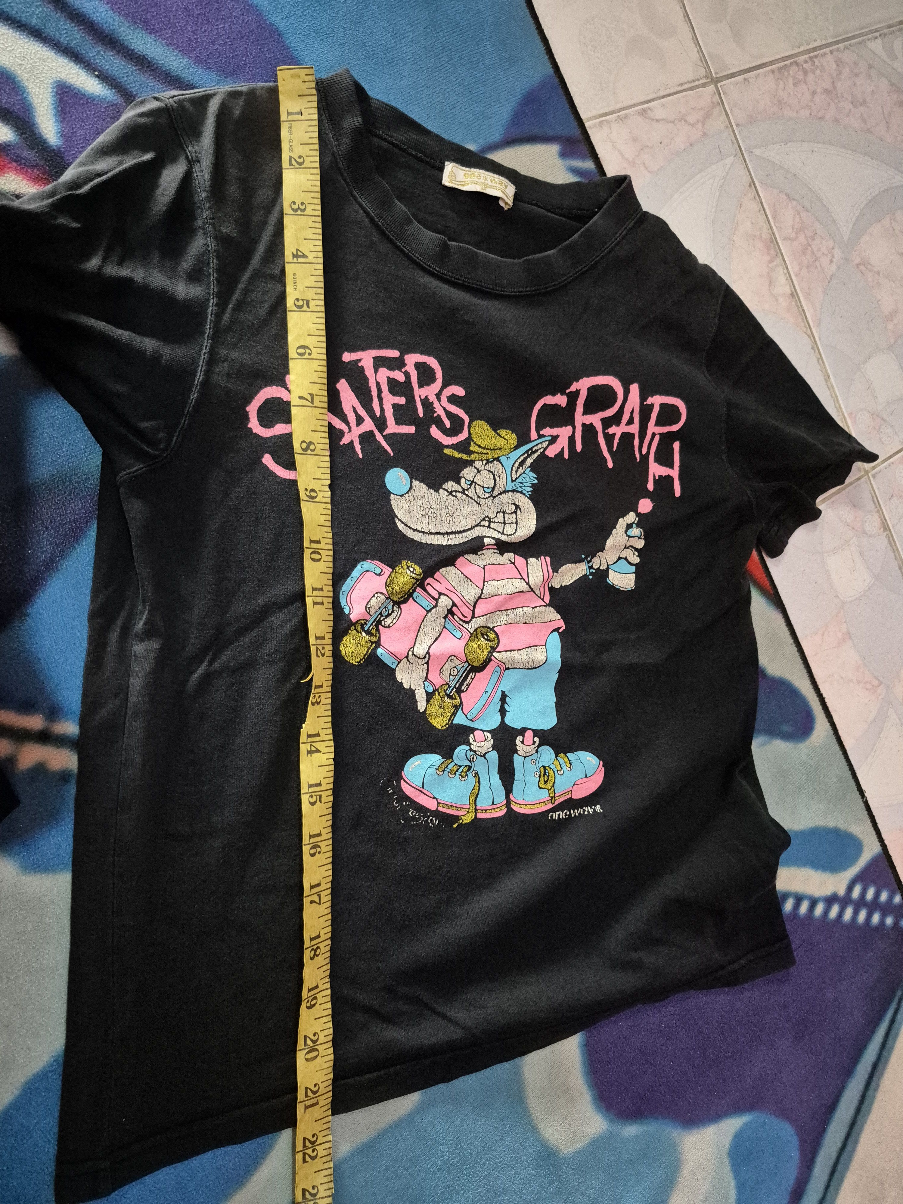 Japanese Brand 🔥 One Way Skate Graph Art Graffiti Tee Size US XS / EU 42 / 0 - 10 Thumbnail
